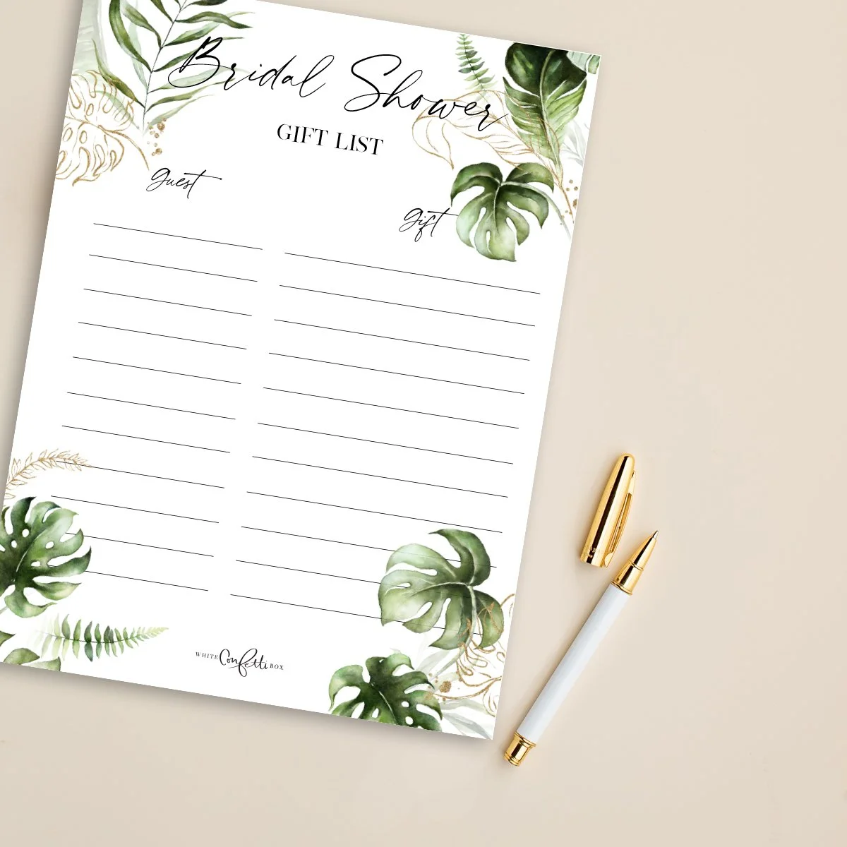 Bridalshowergiftlist