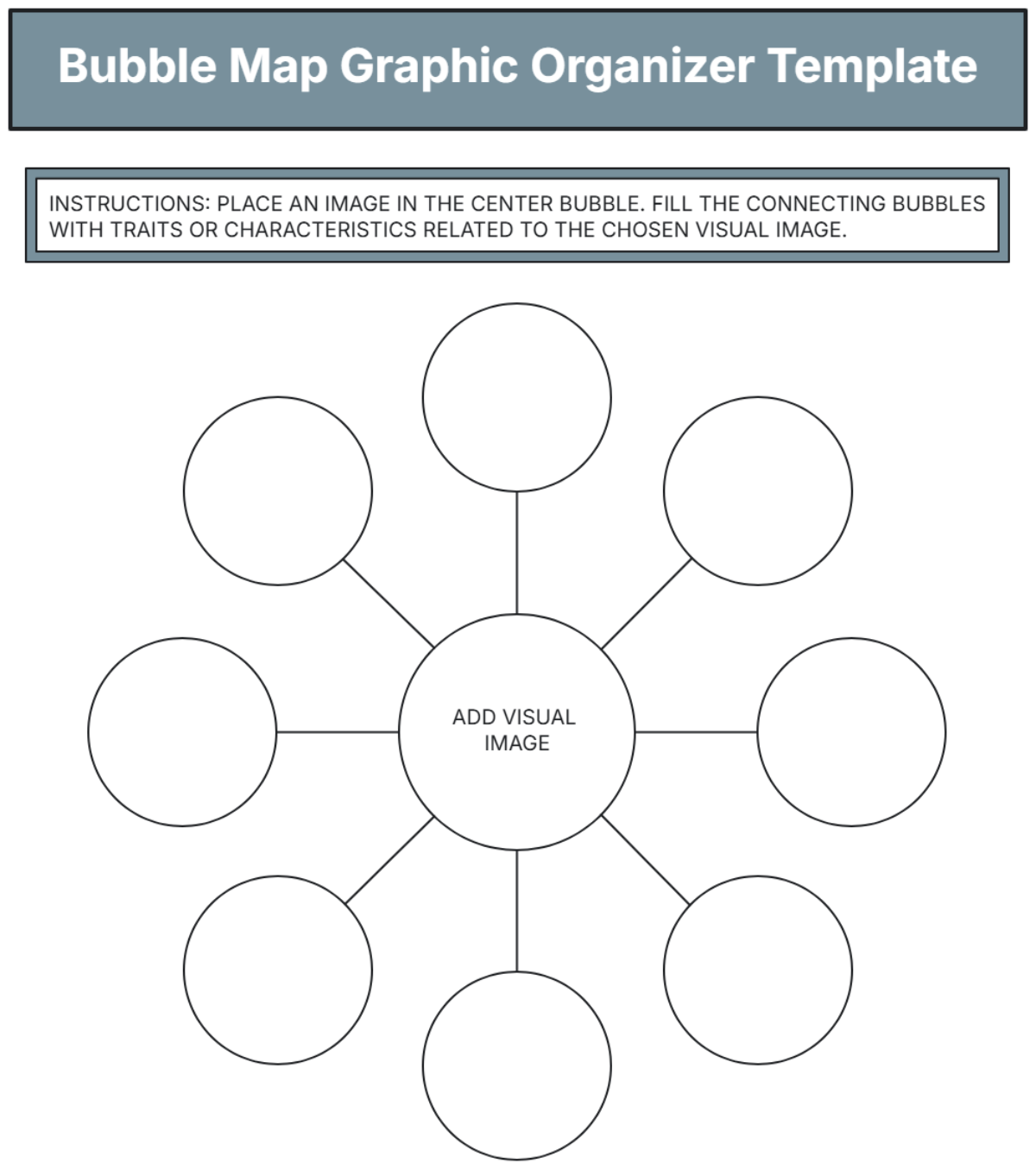 Bubble Map Graphic Organizer Bubble Map Graphic Organizer
