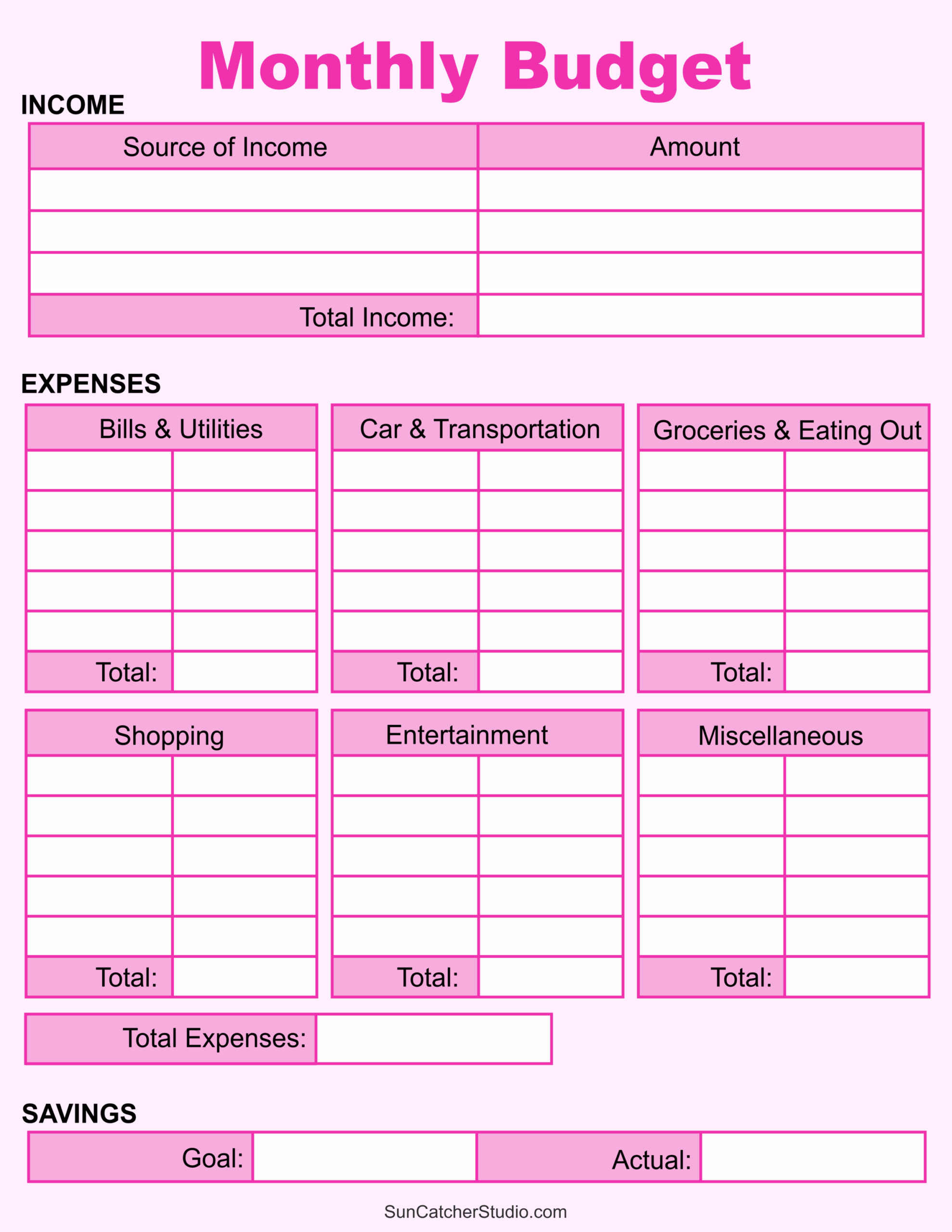 Budget Planners