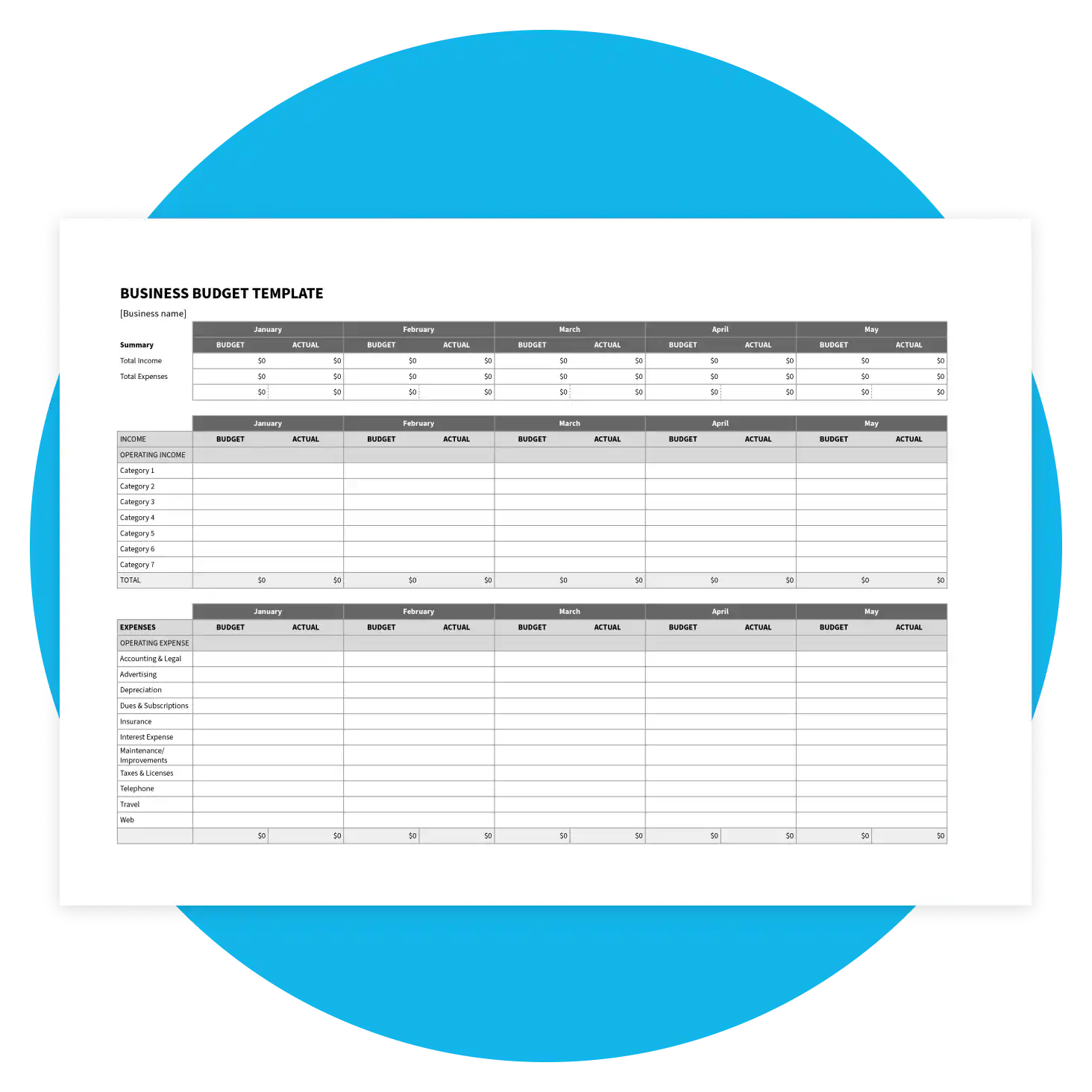 Budget Template