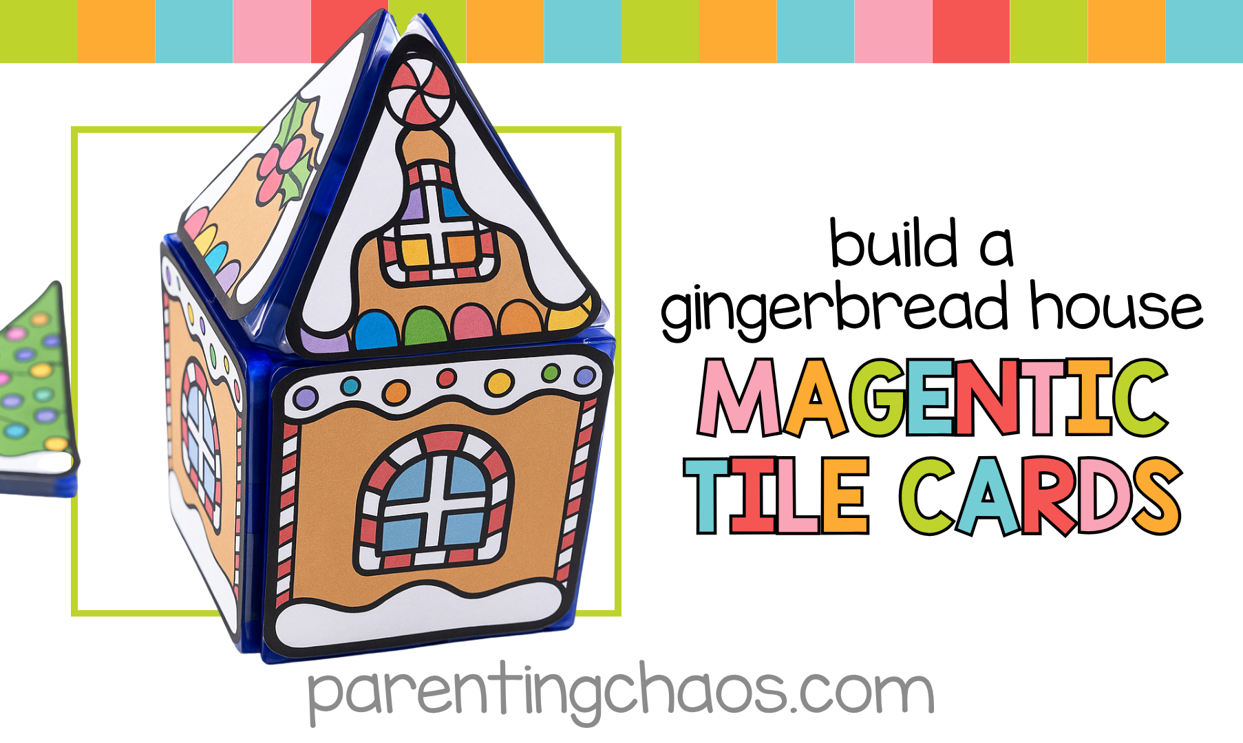 2d gingerbread house template