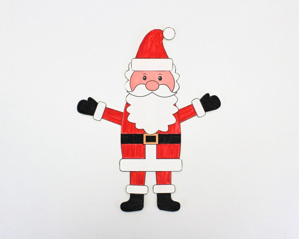 Build A Santa Printable Build A Santa Printable