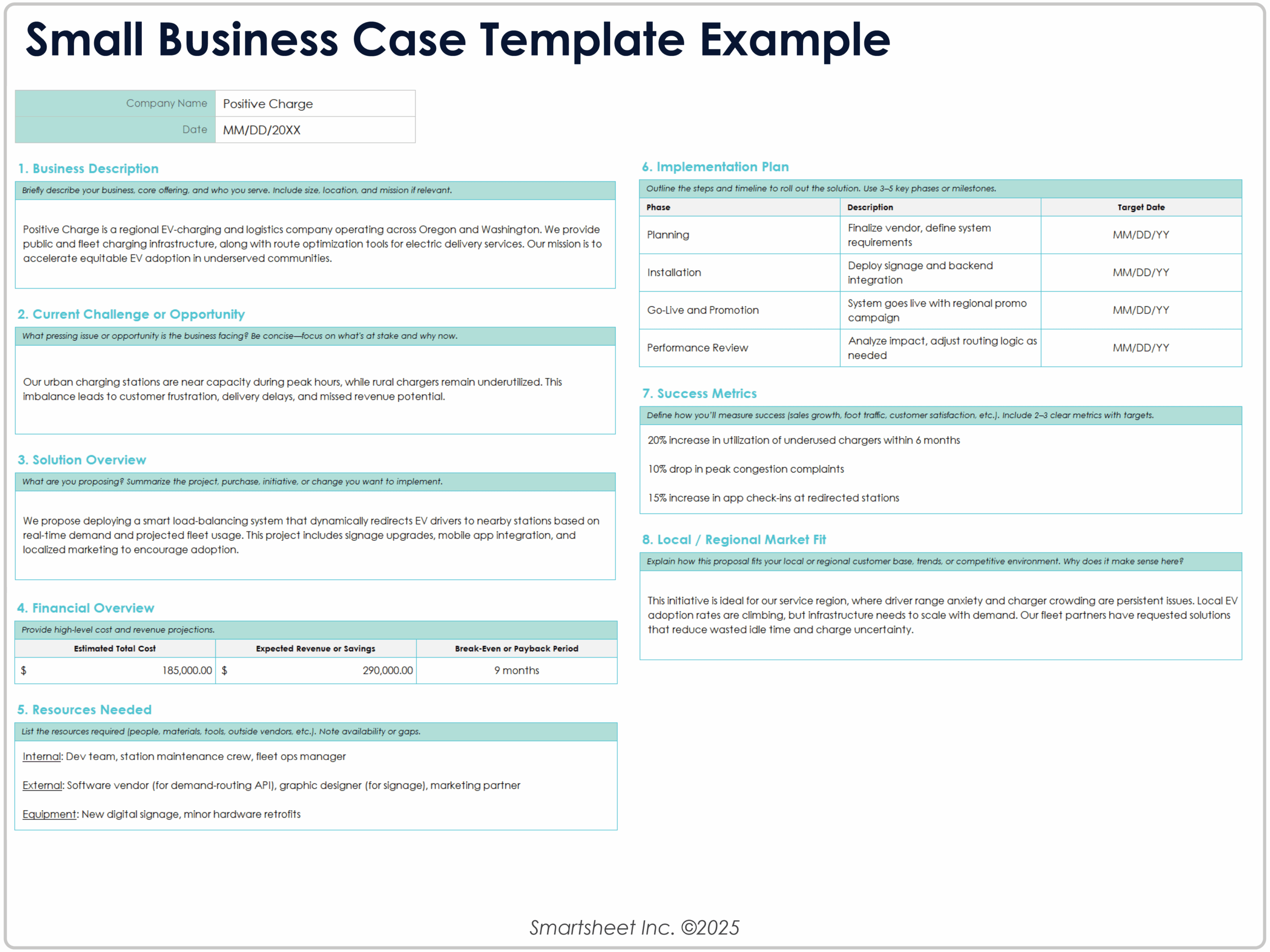 business case template sample business case template sample