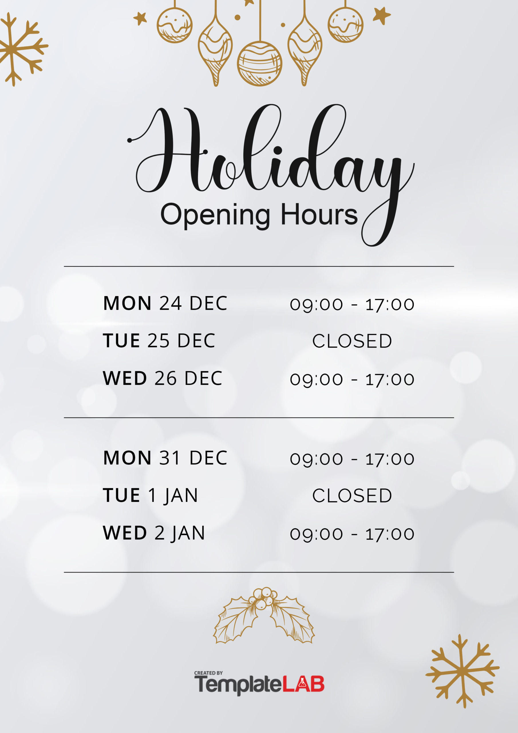 Business Hours Business Hours