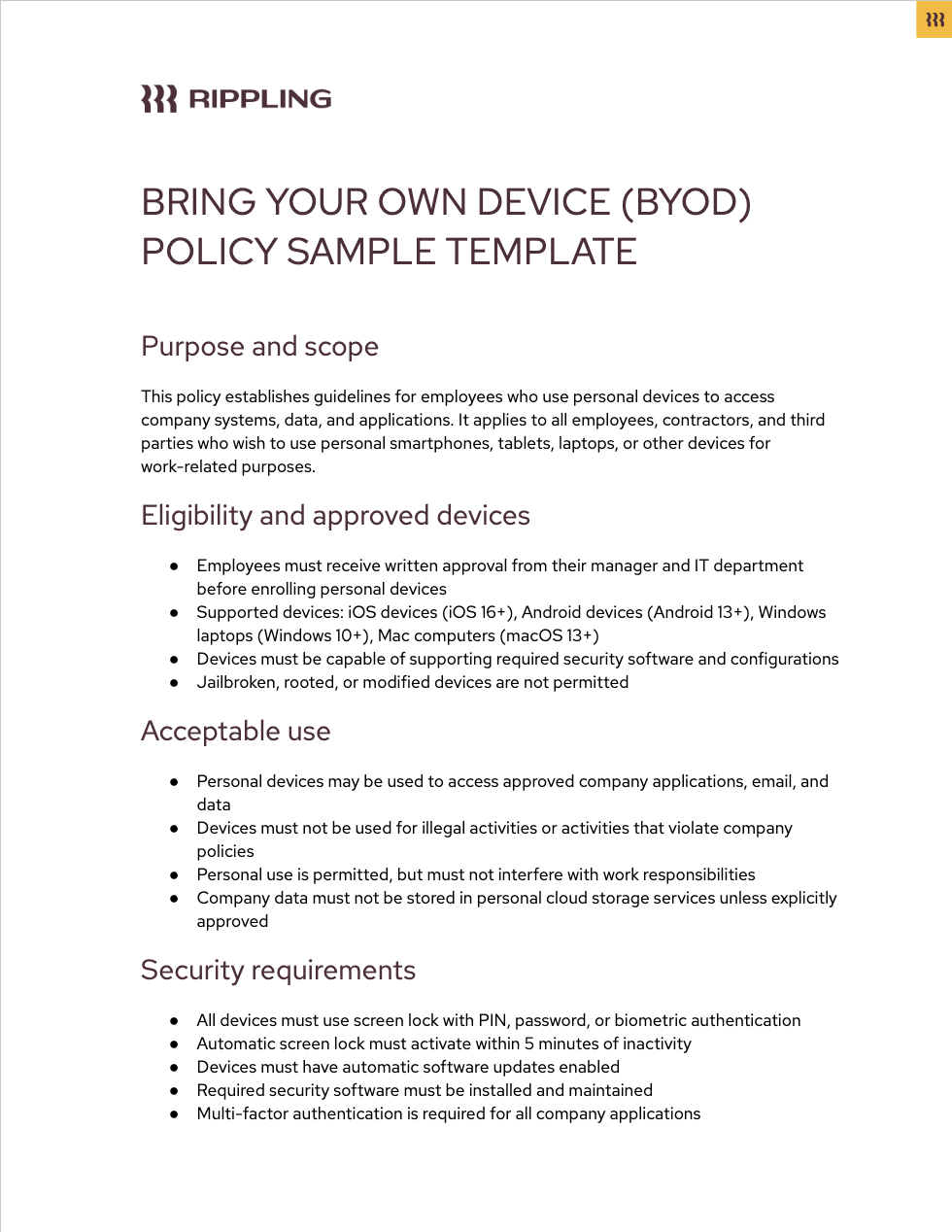 Byod Policy