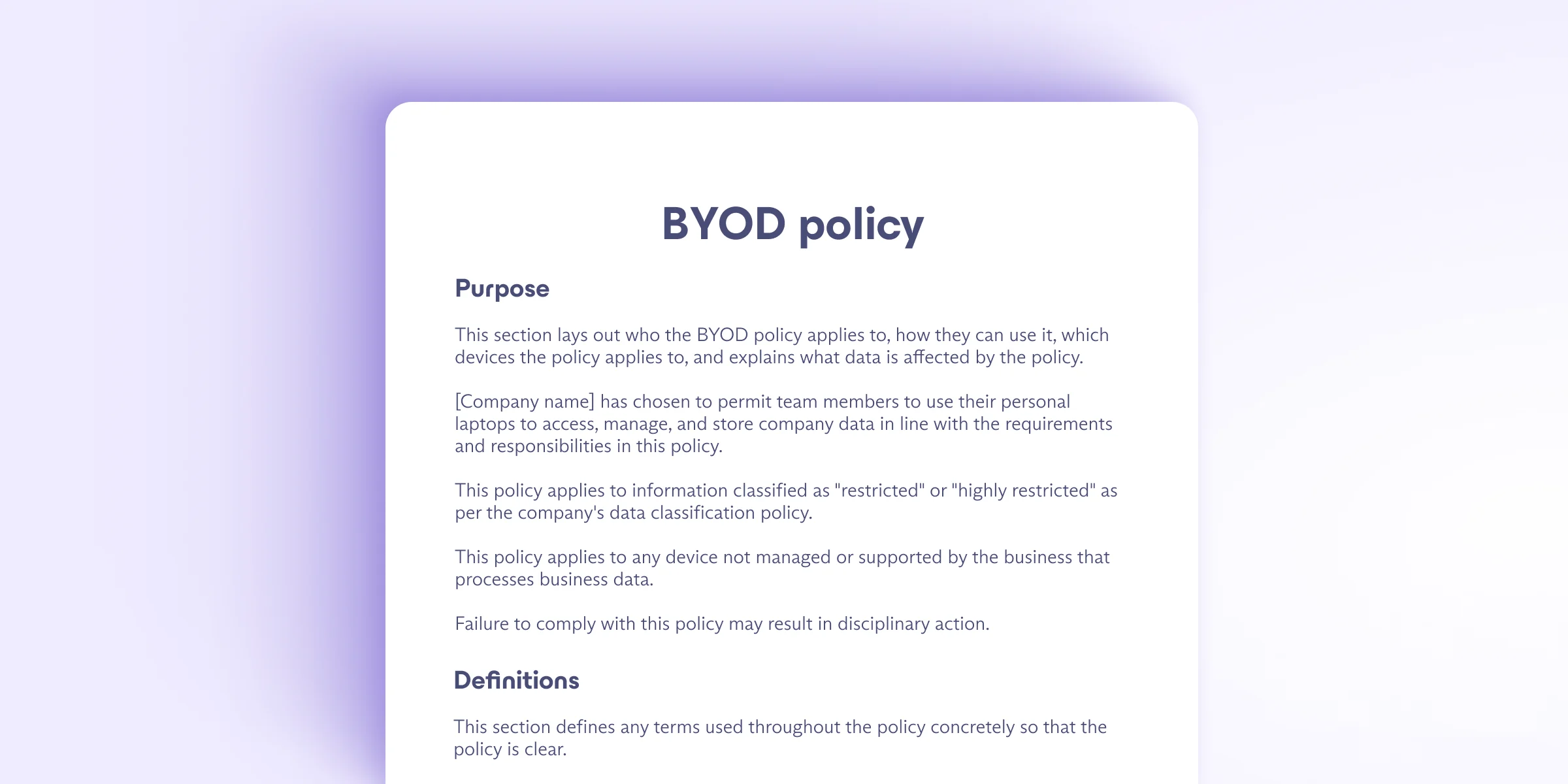 Byod Policy