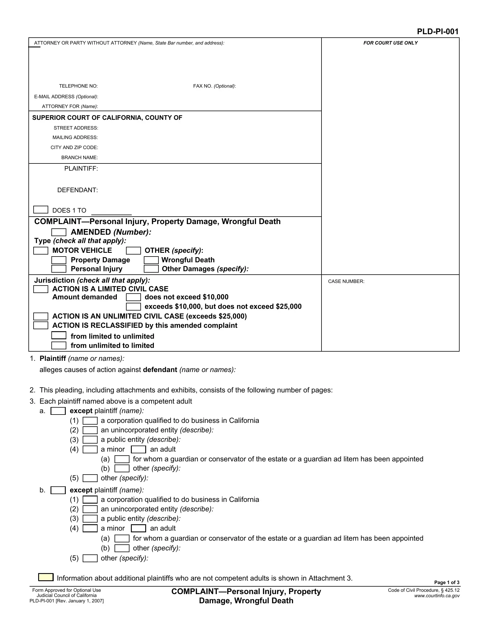 lawsuit complaint sample template lawsuit complaint sample template