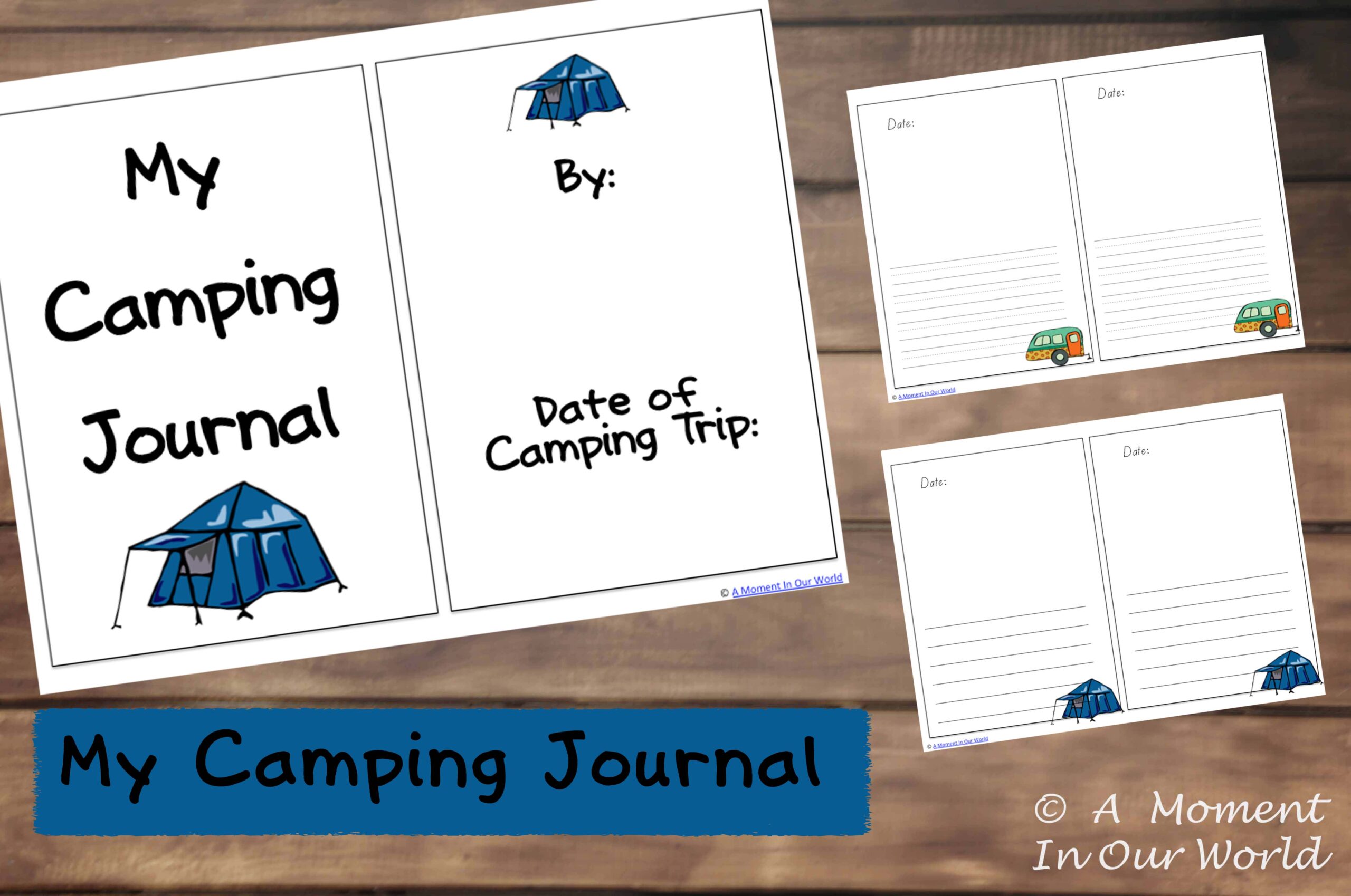Camping Journal Pages