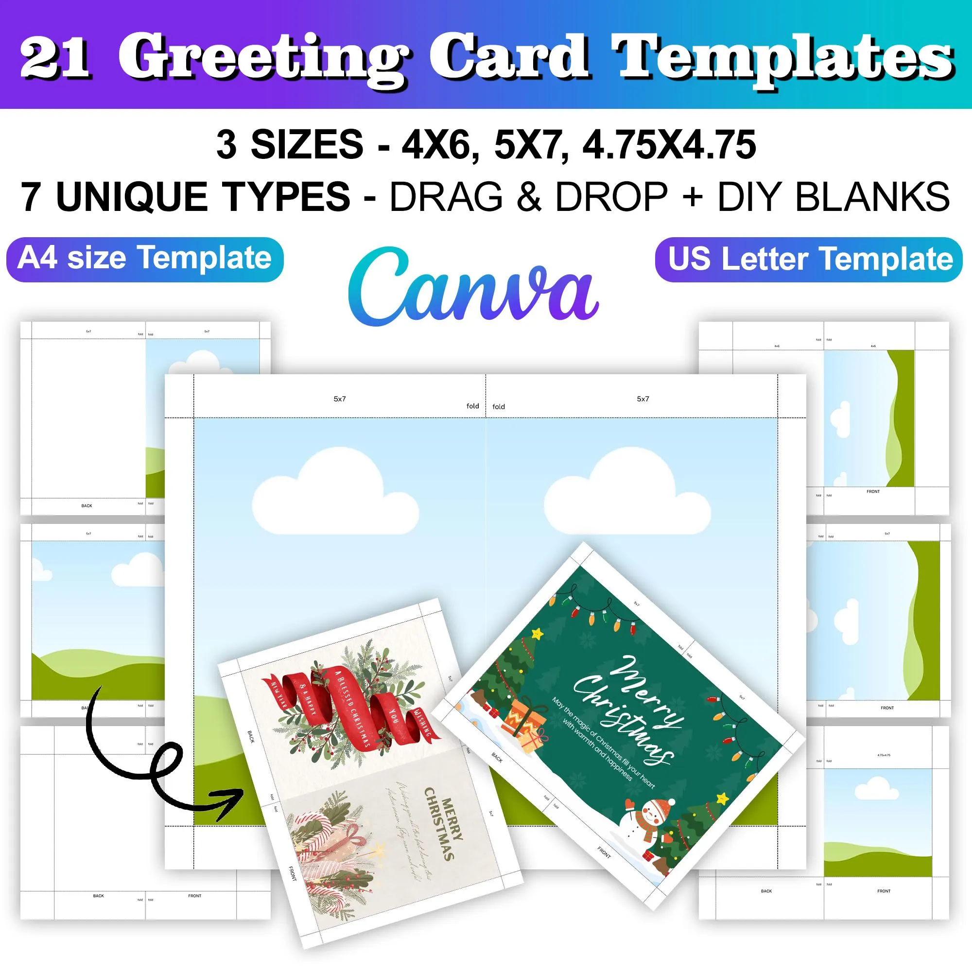 Canva Editable Blank Greeting Card Canva Editable Blank Greeting Card