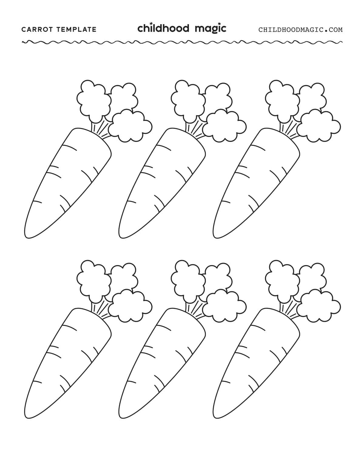Carrot Template Free Printable