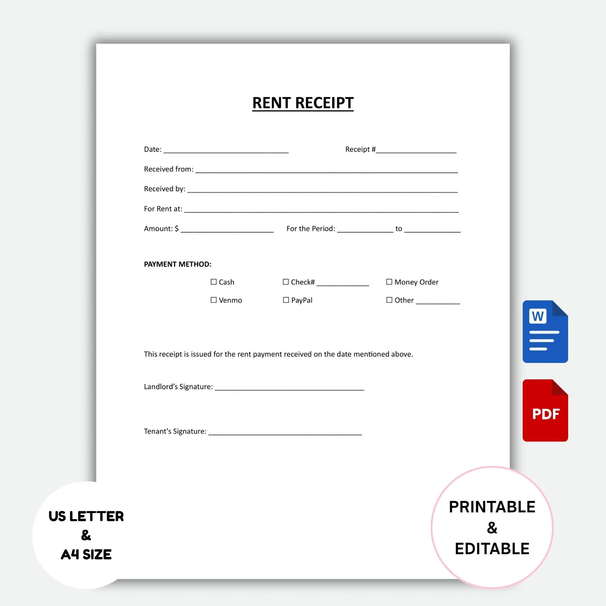 Cash Receipt Template