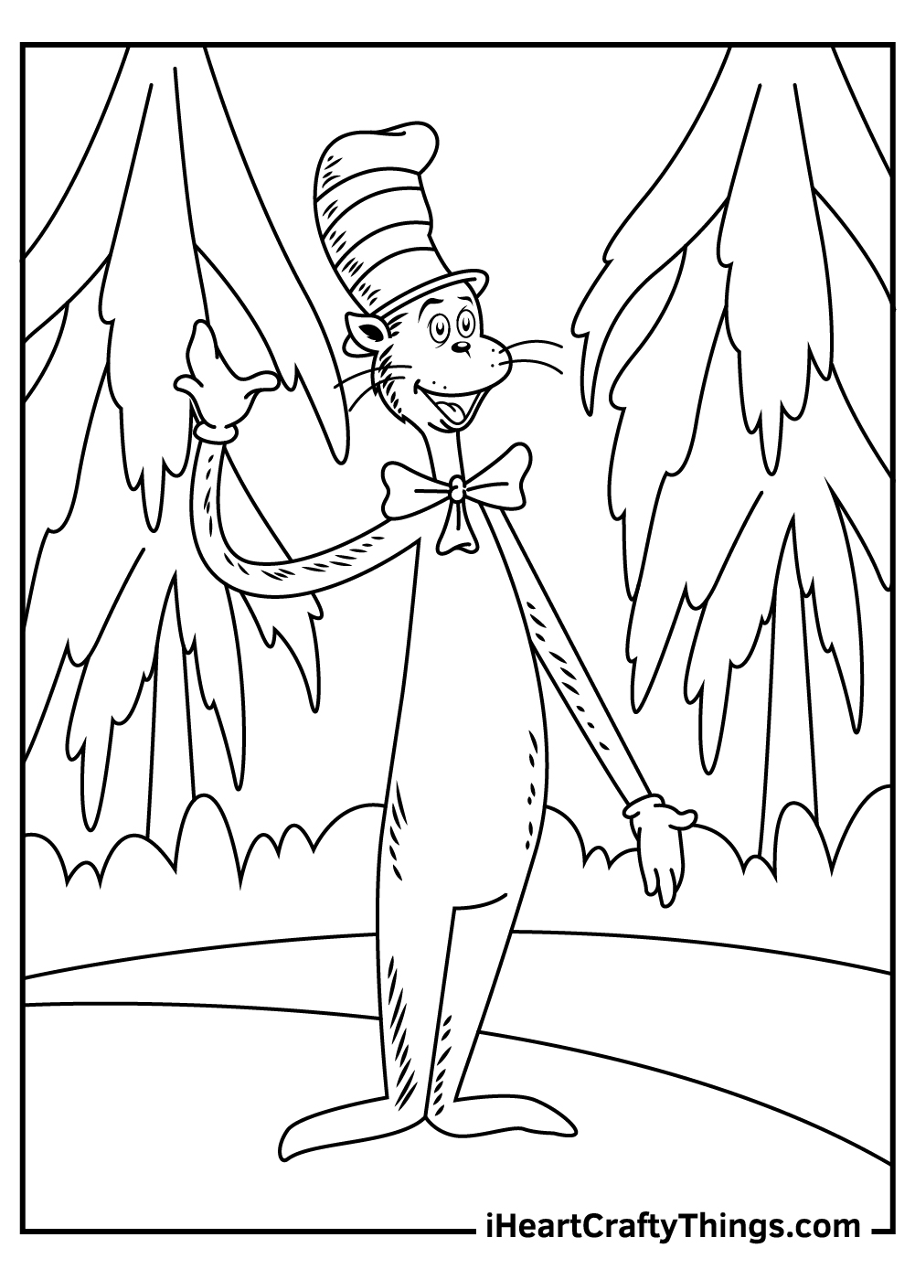 Cat In The Hat Coloring Pages