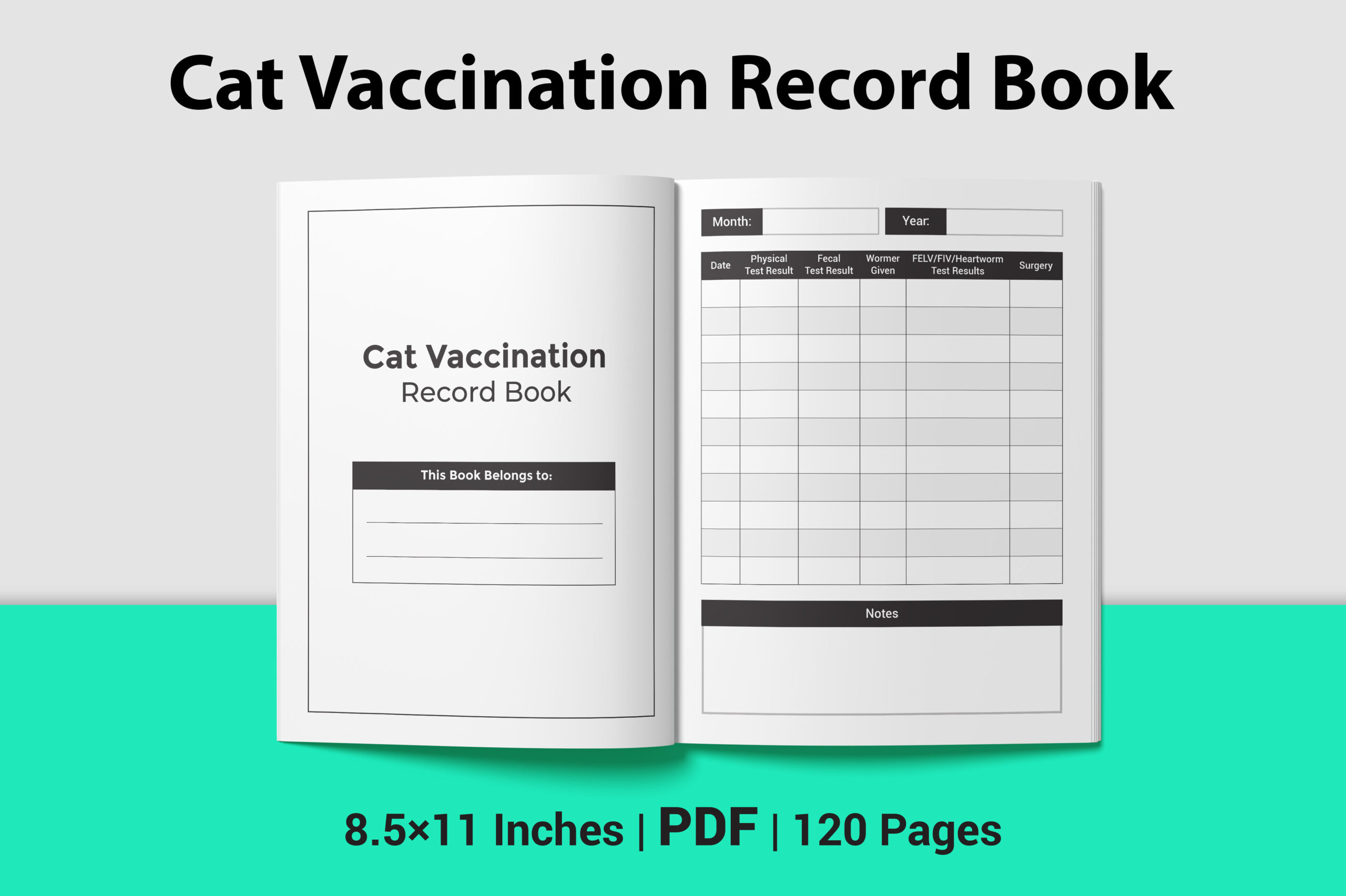 Cat Vaccination Record Book Template Cat Vaccination Record Book Template