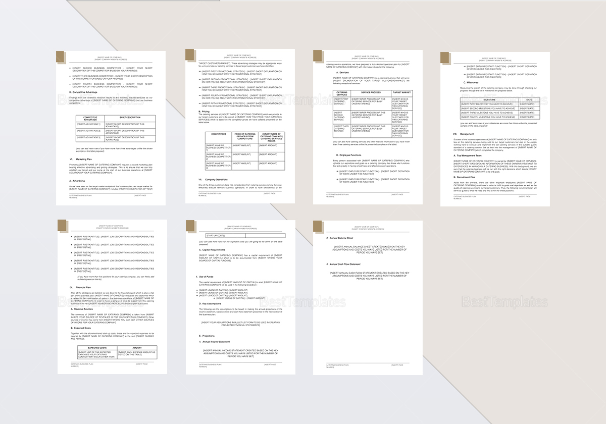 Catering Business Plan Catering Business Plan