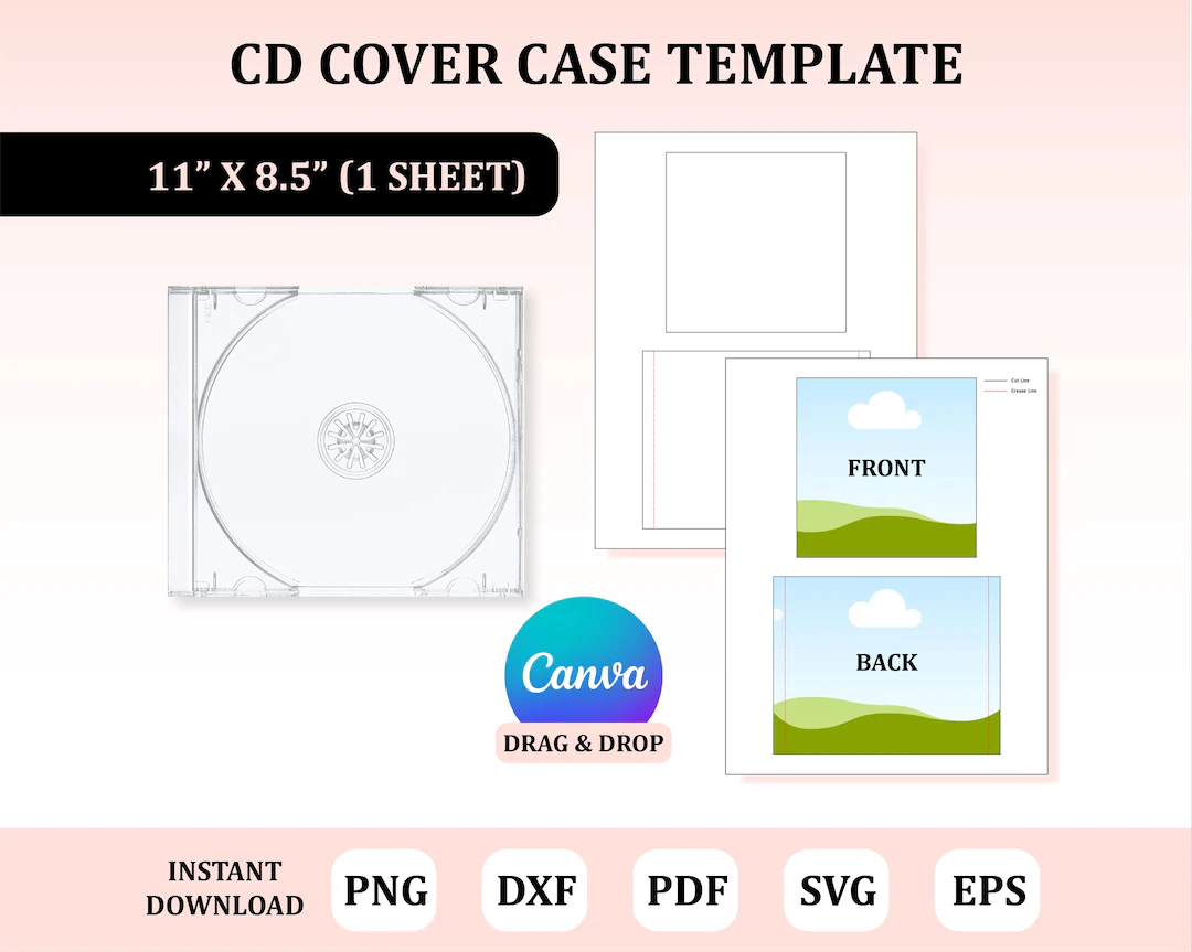 Cd Cover Case Template Cd Case Insert