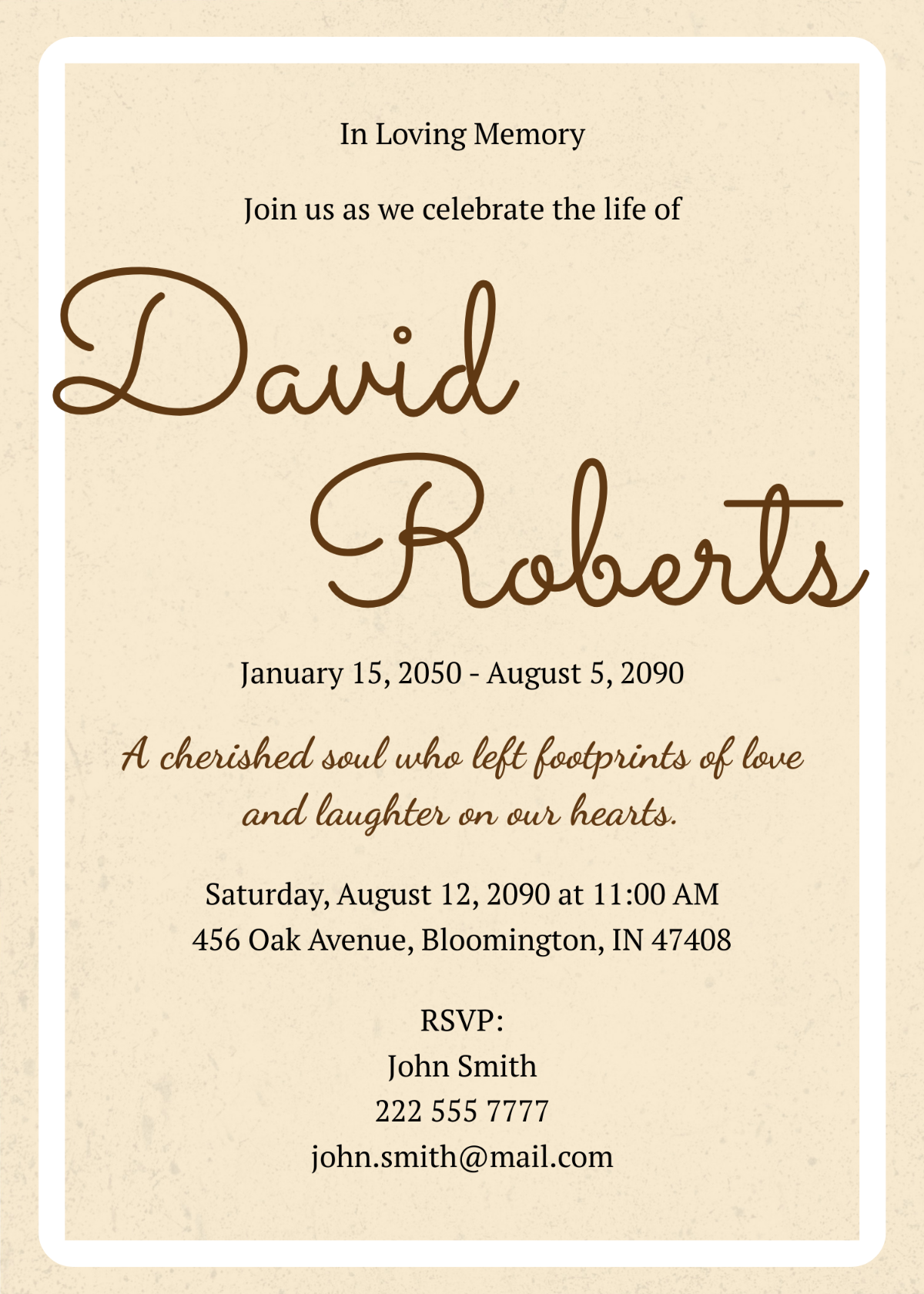 Celebration Of Life