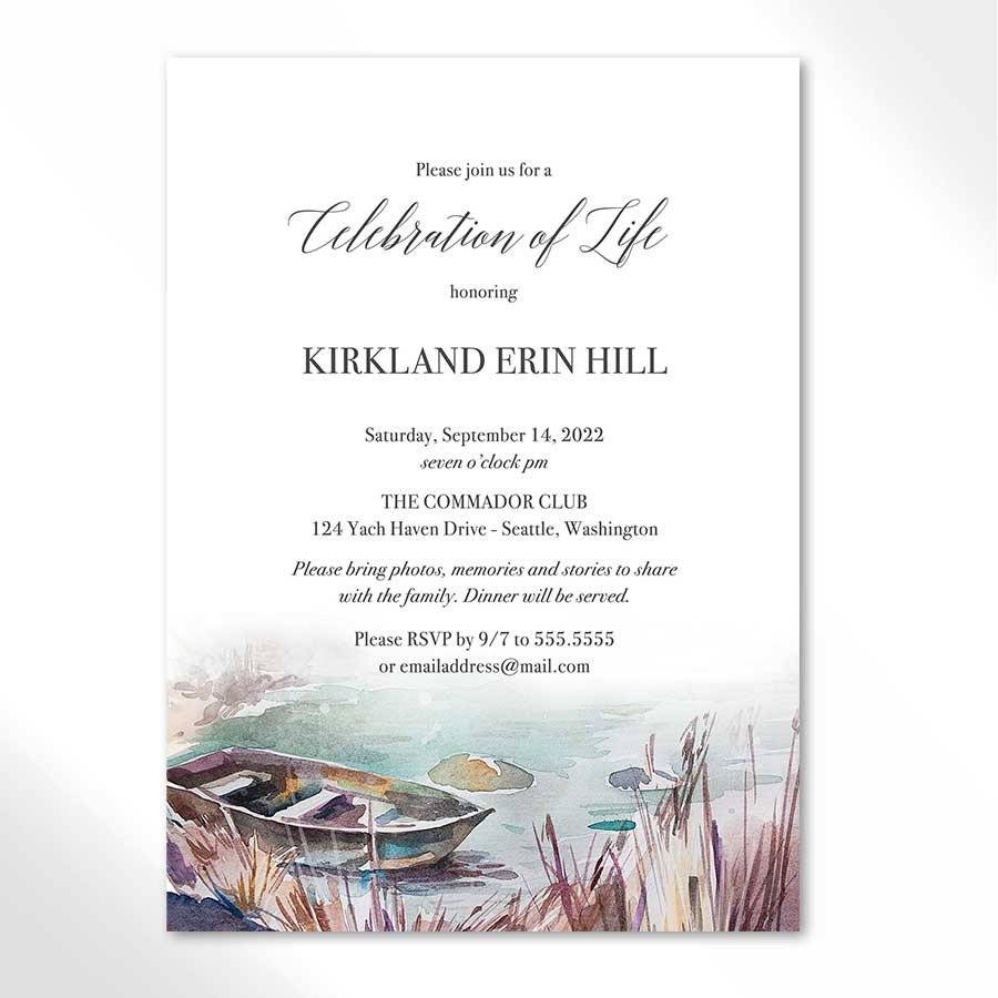 Celebration Of Life Invite Template