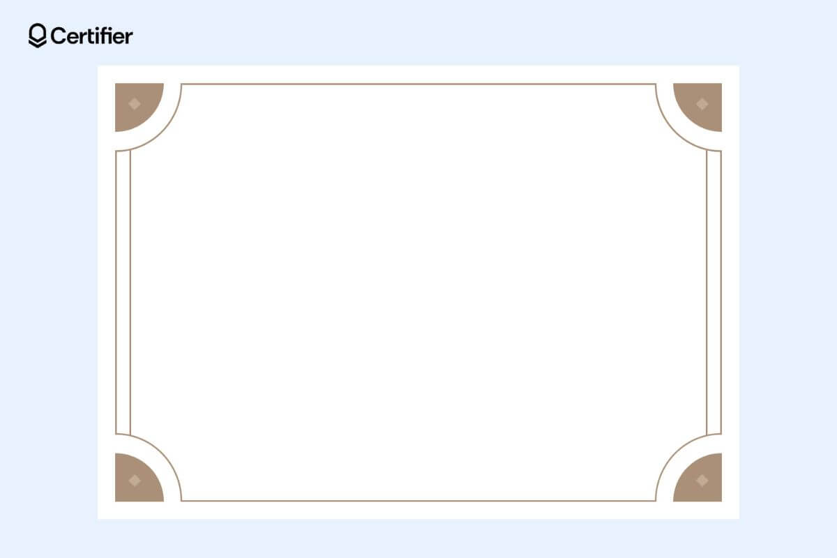 free printable certificate border template