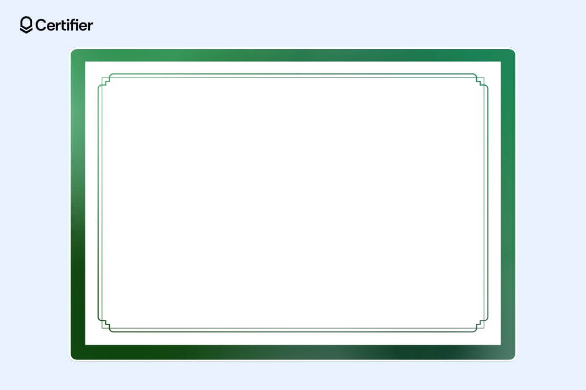 Certificate Border