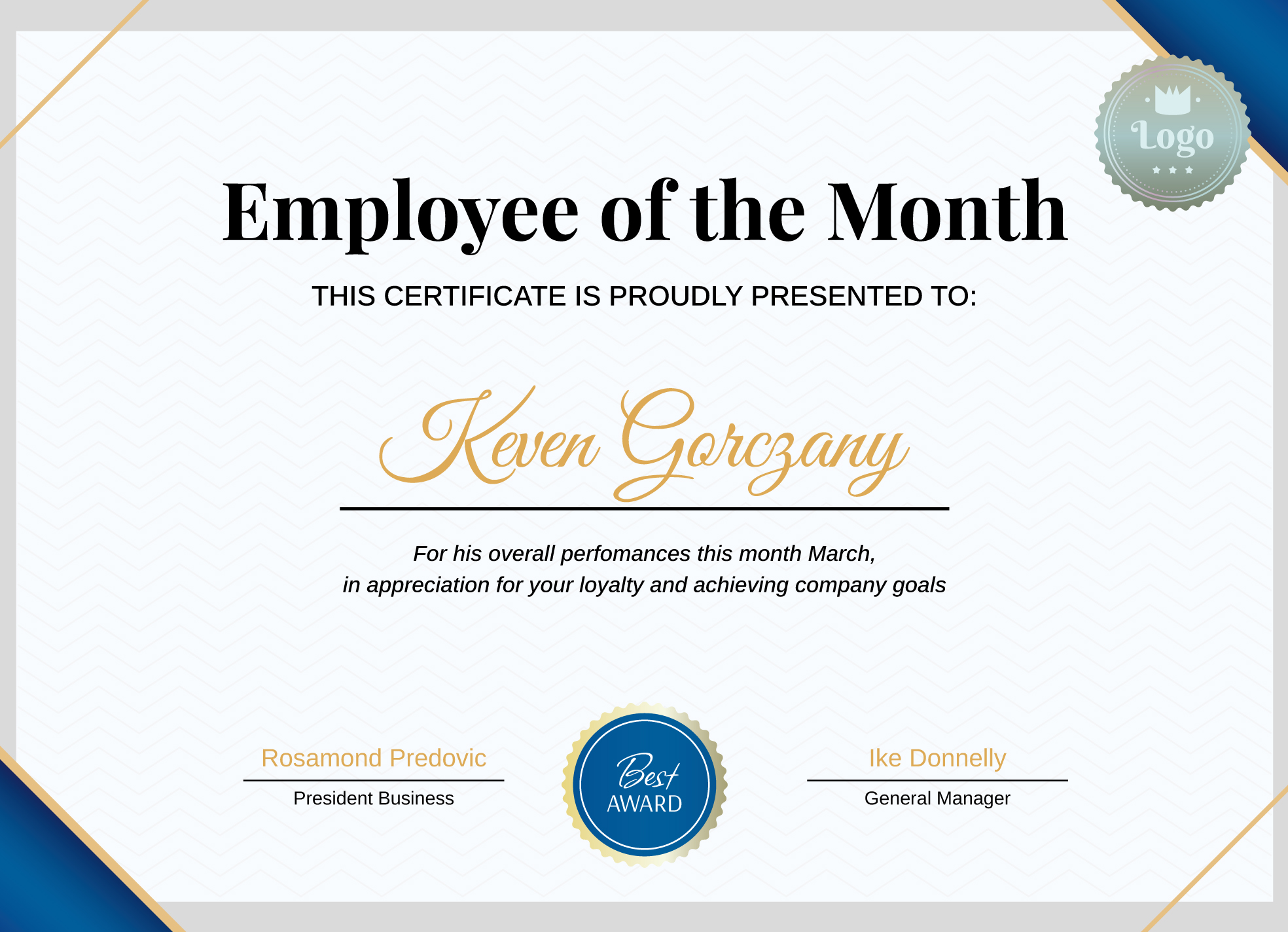 Certificate Of Achievement Free Google Docs Template