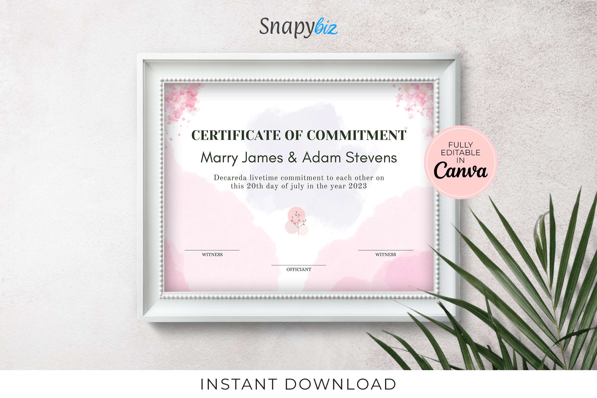 Certificate Of Commitment Template Certificate Of Commitment Template