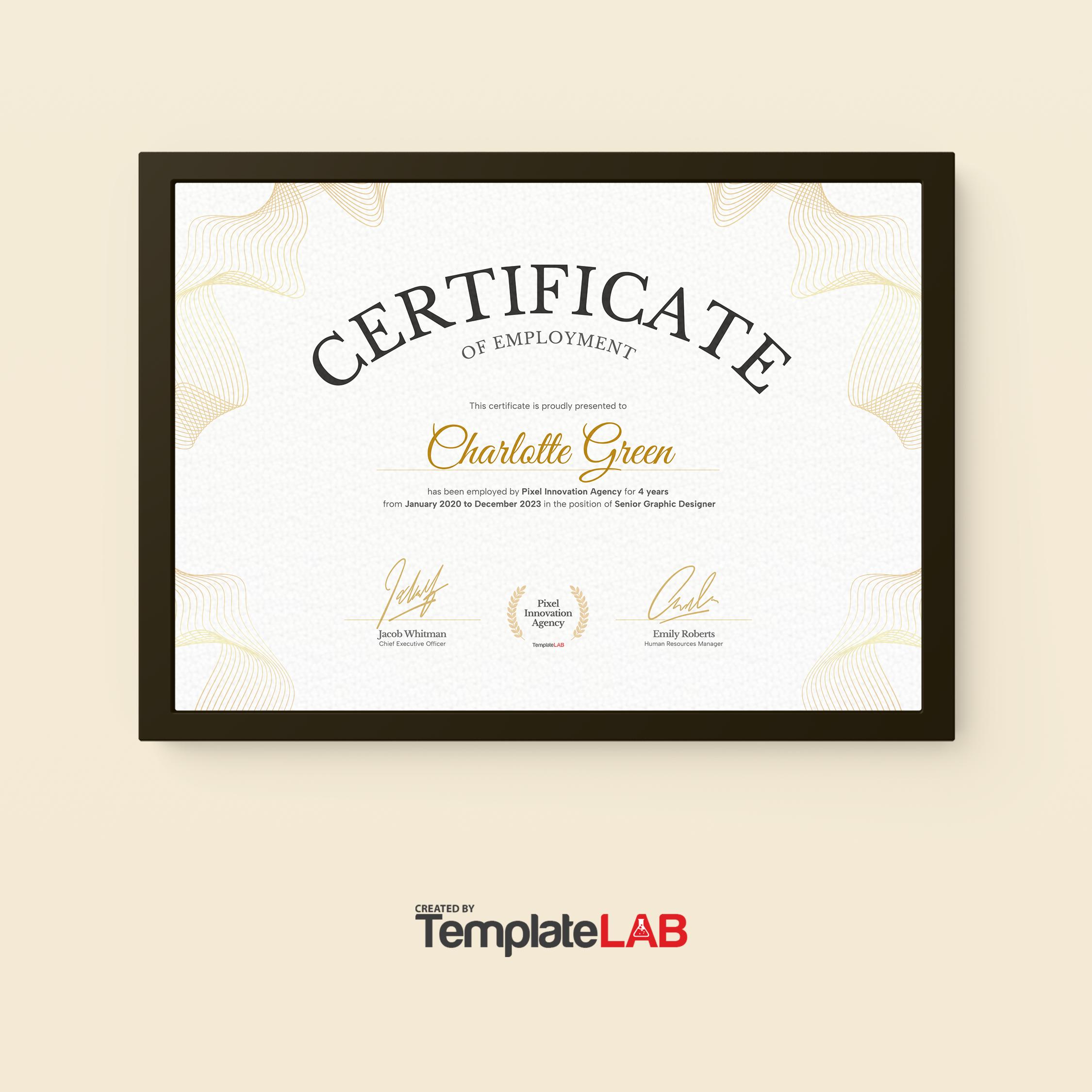 Certificate Of Employment