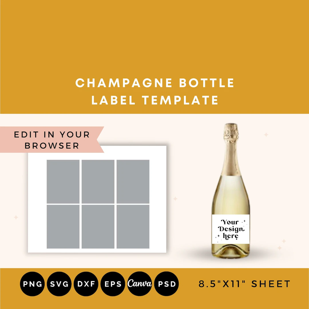 Champagne Label Template Champagne Champagne Label Template Champagne