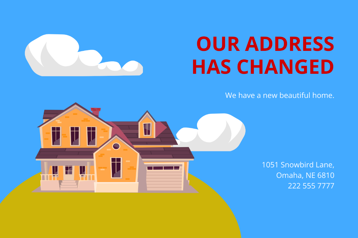 Change Of Address Change Of Address