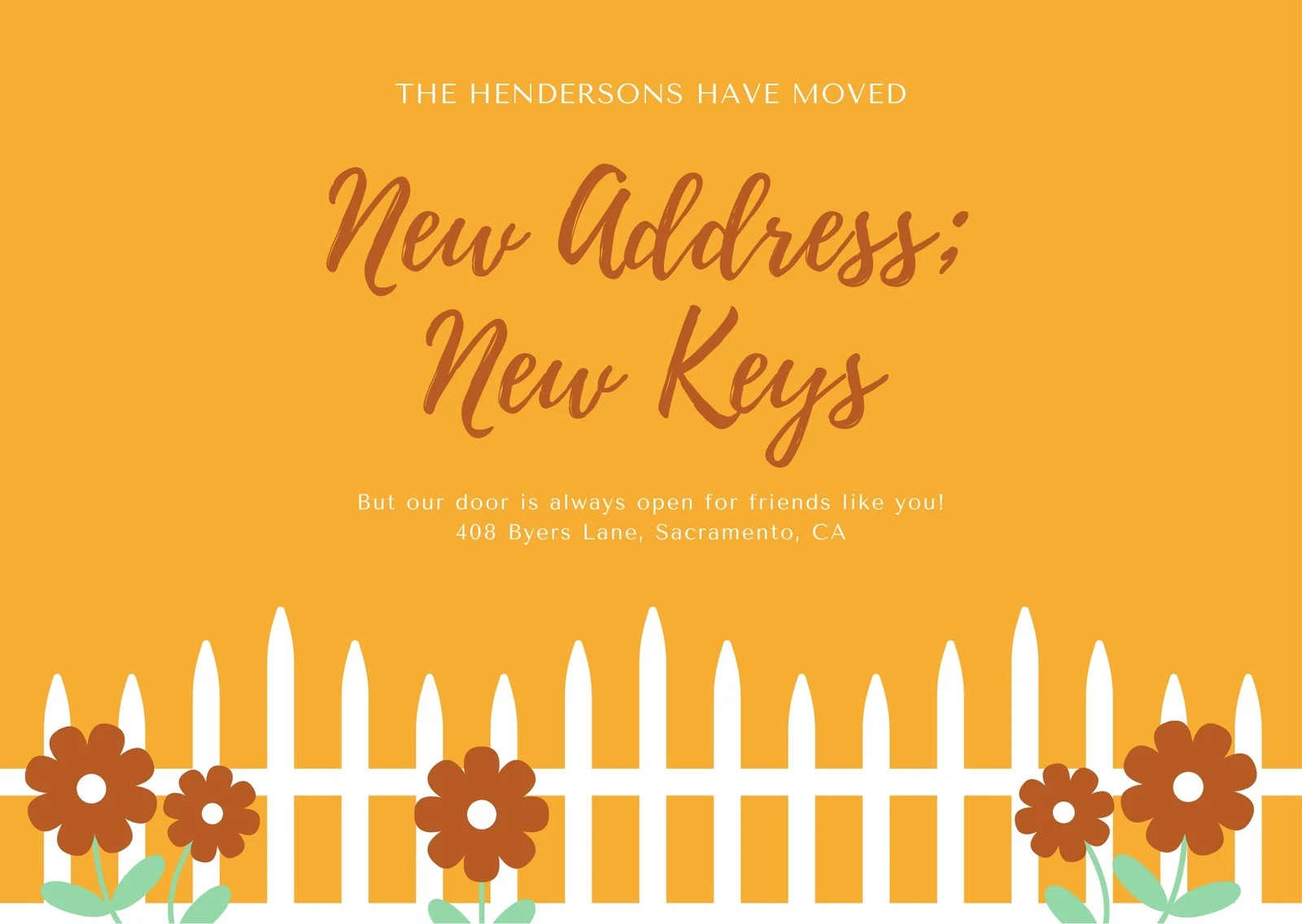 Change Of Address
