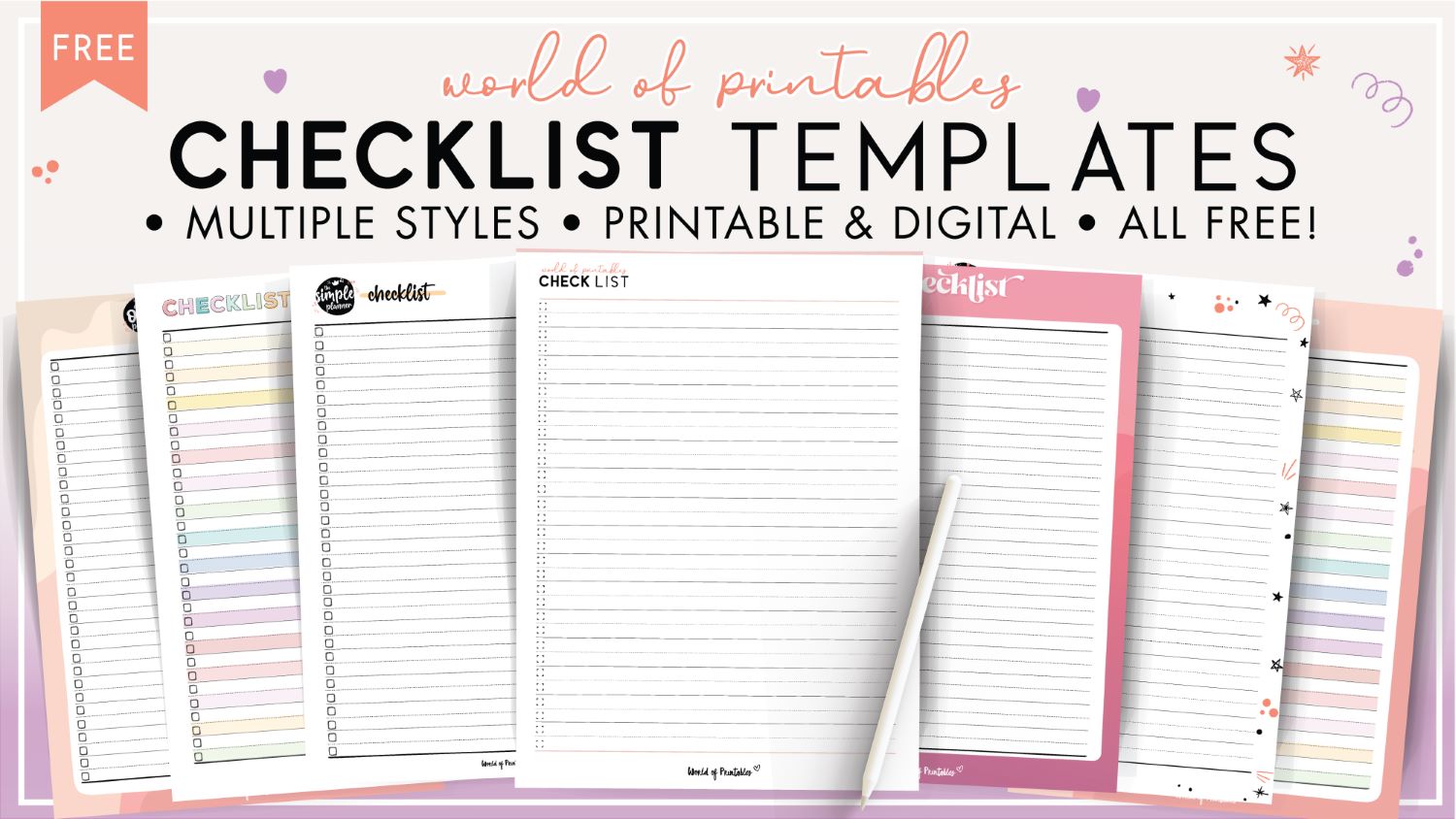 free printable blank checklist template free printable blank checklist template