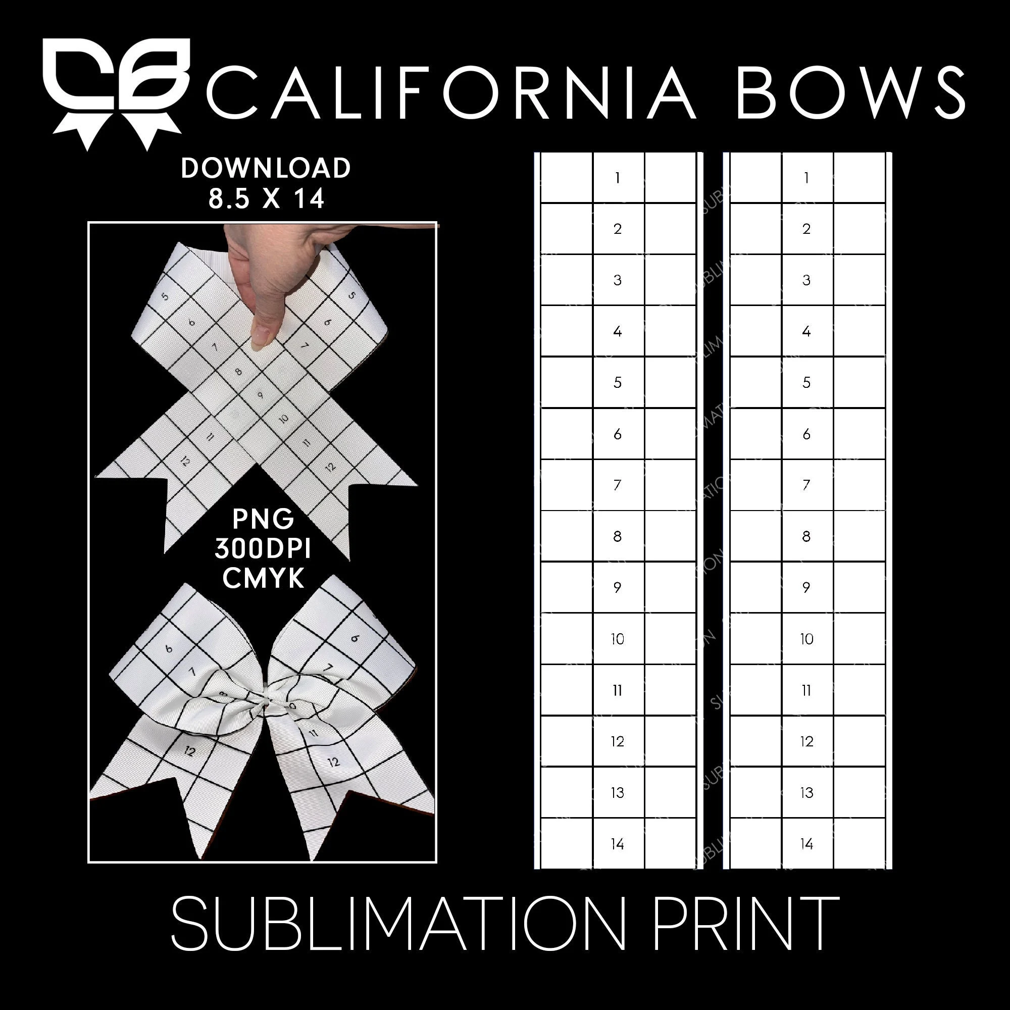 Cheer Bow Folding Template Cheer Bow Folding Template
