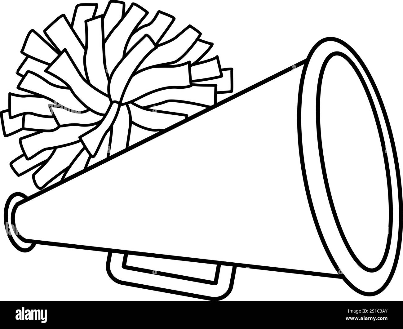 Cheer Megaphone Silhouette Vector Vectors
