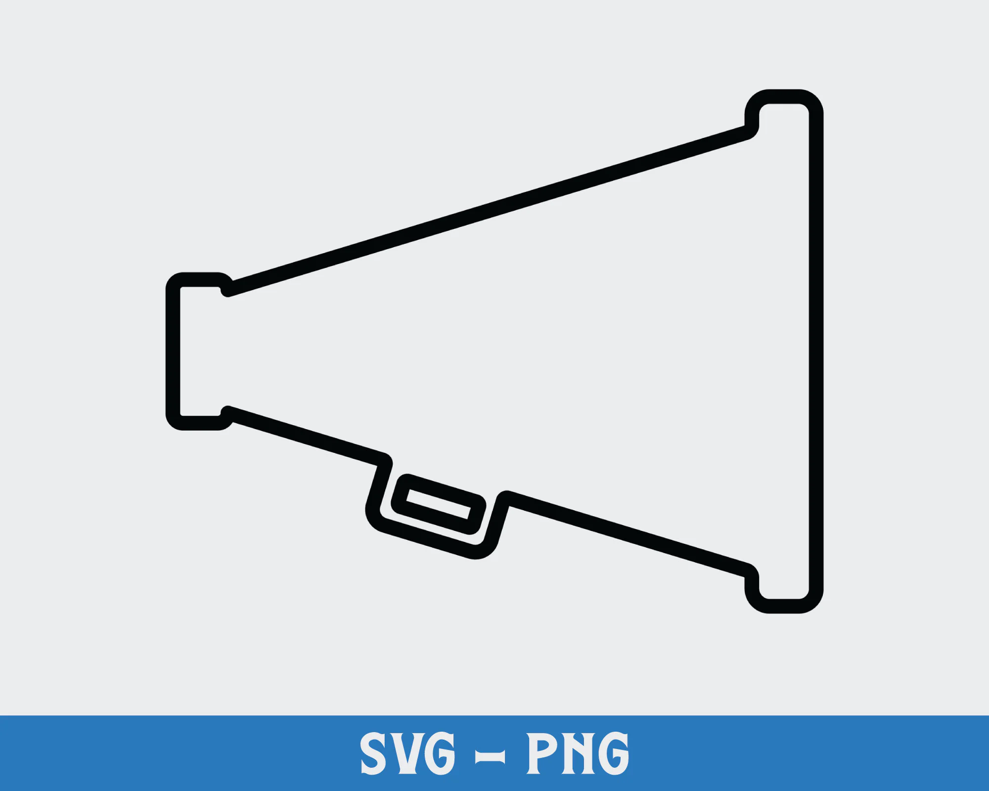 free printable cheer megaphone template