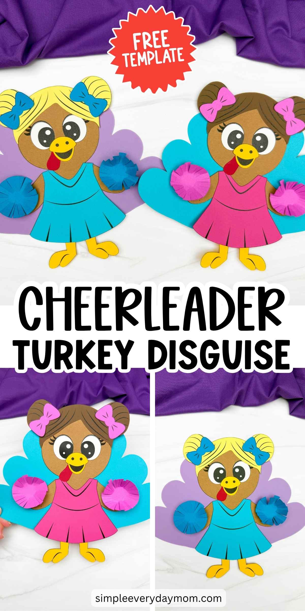 Cheerleader Turkey Disguise Craft