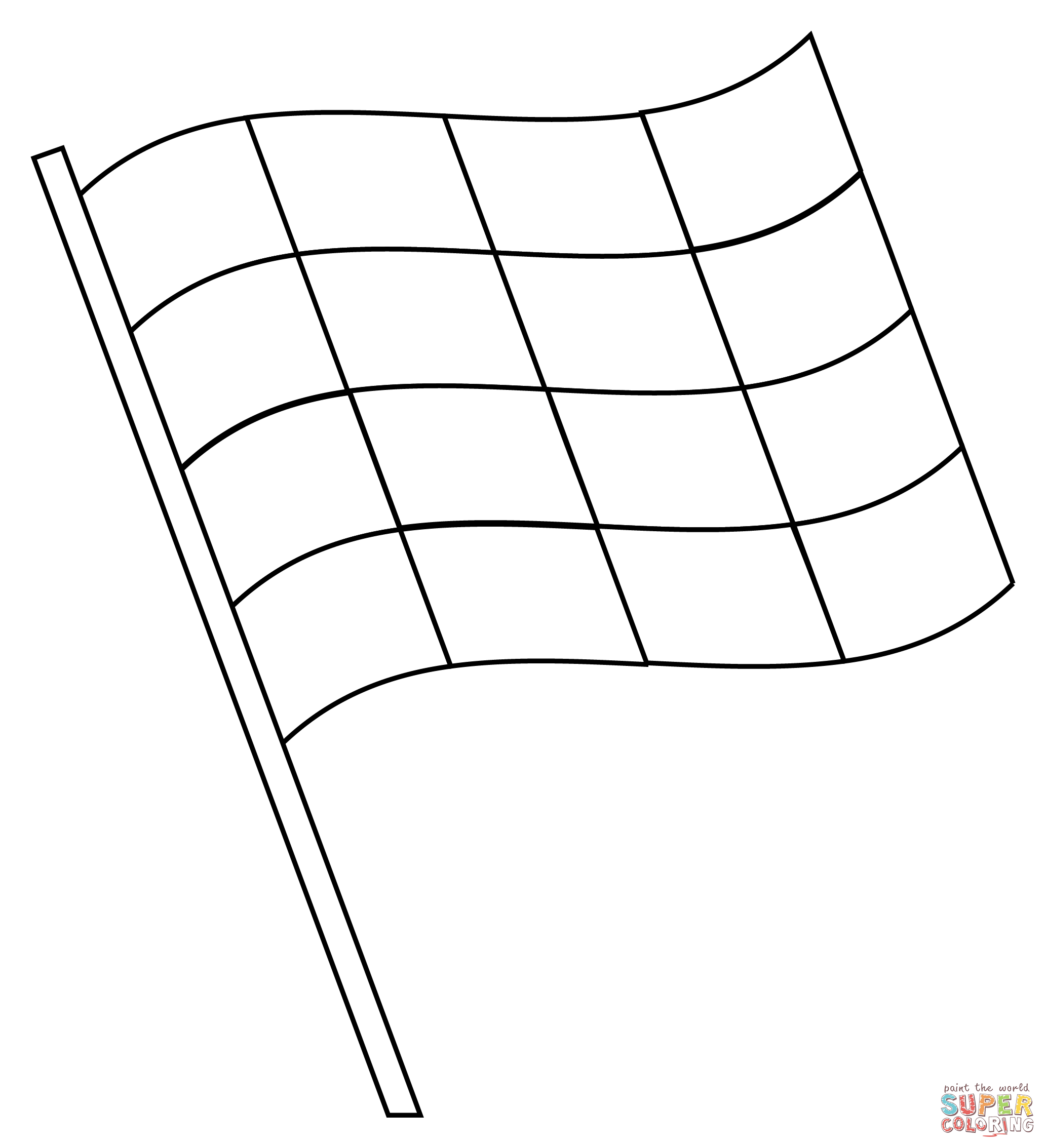 free printable checkered flag template