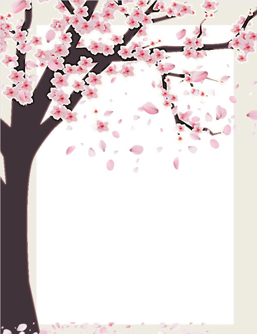 Cherry Blossom Border Printable Pdf