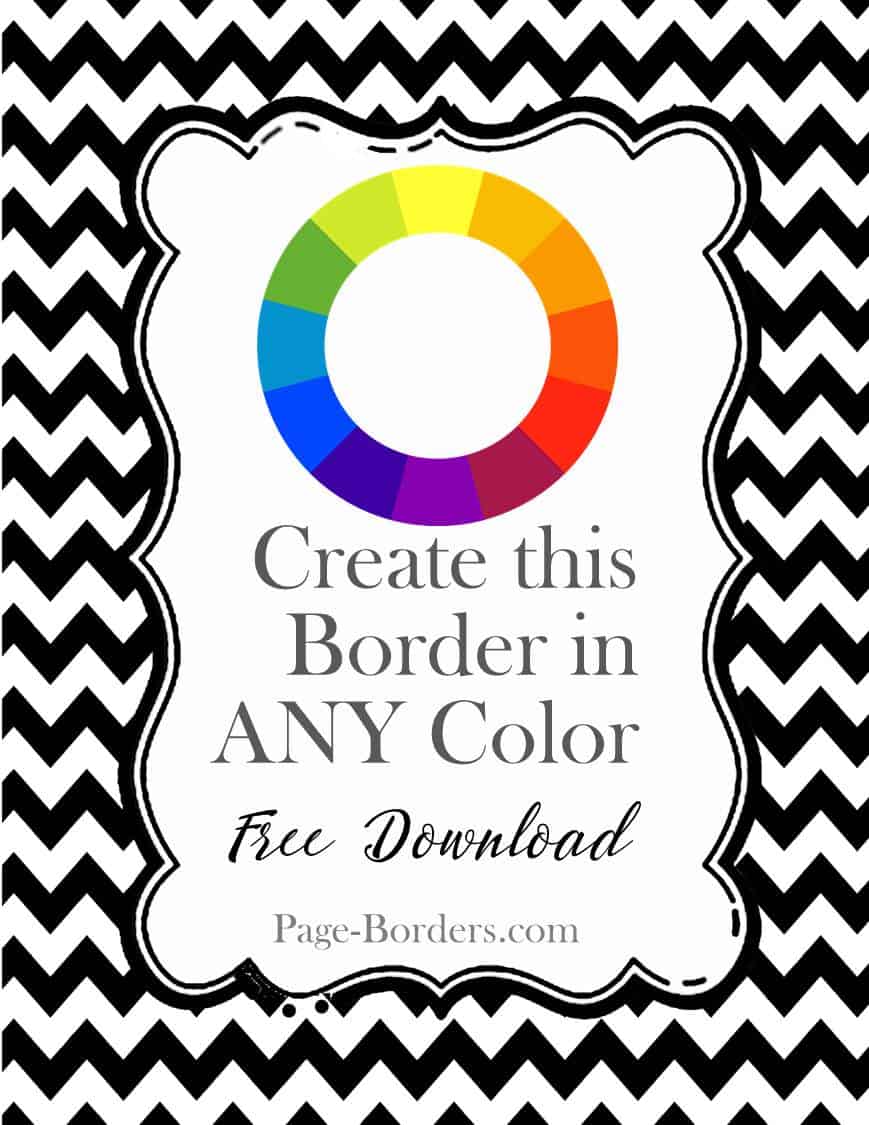 free printable chevron border template