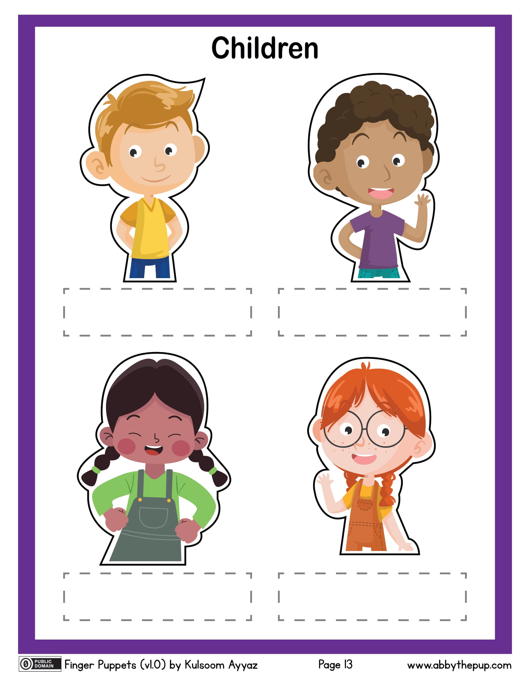 free printable family family finger puppet template free printable family family finger puppet template