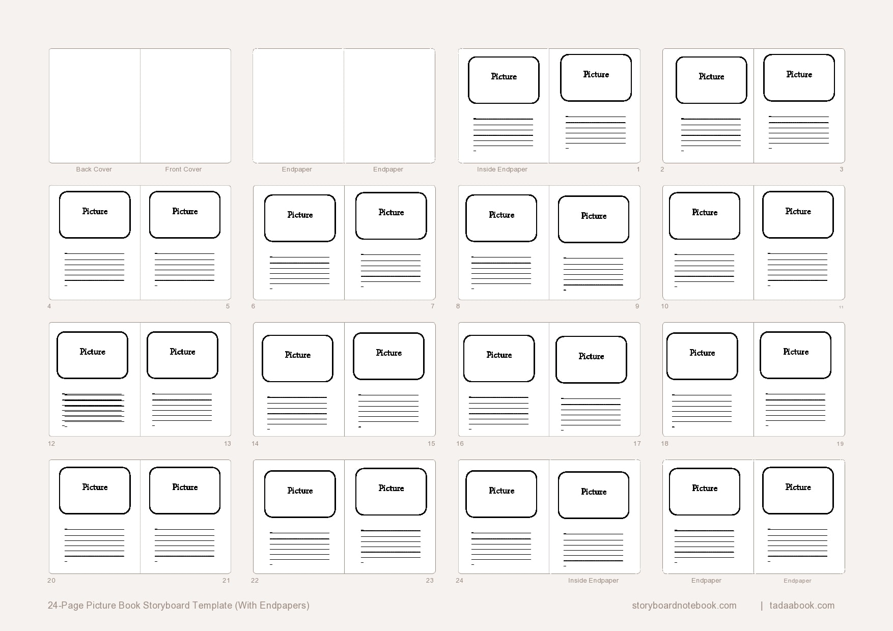 Childrens Book Template