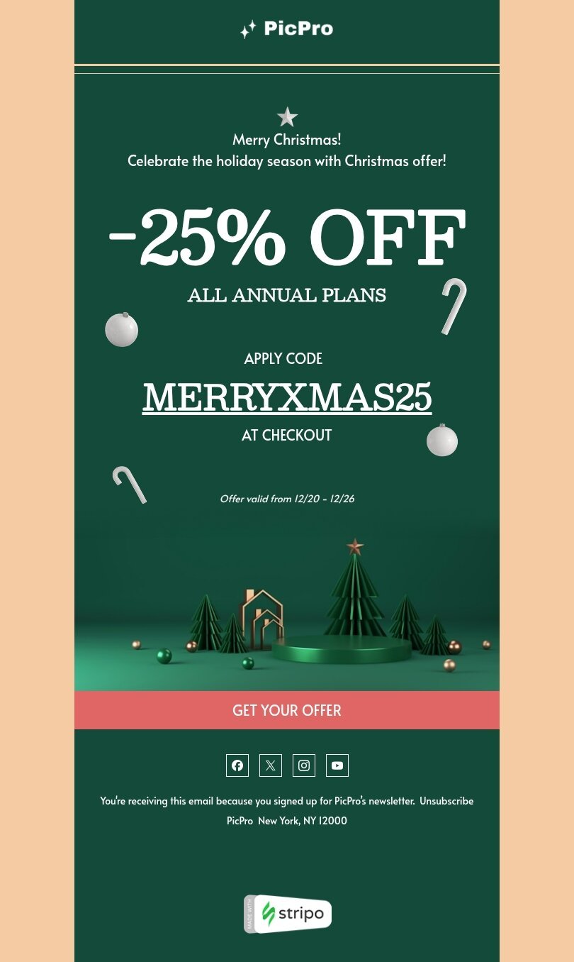christmas email templates