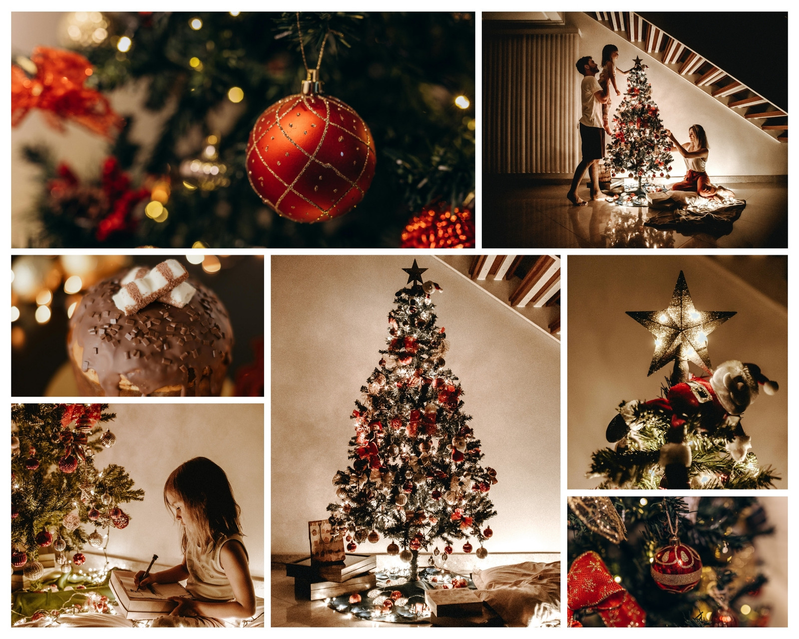 christmas tree collage template christmas tree collage template