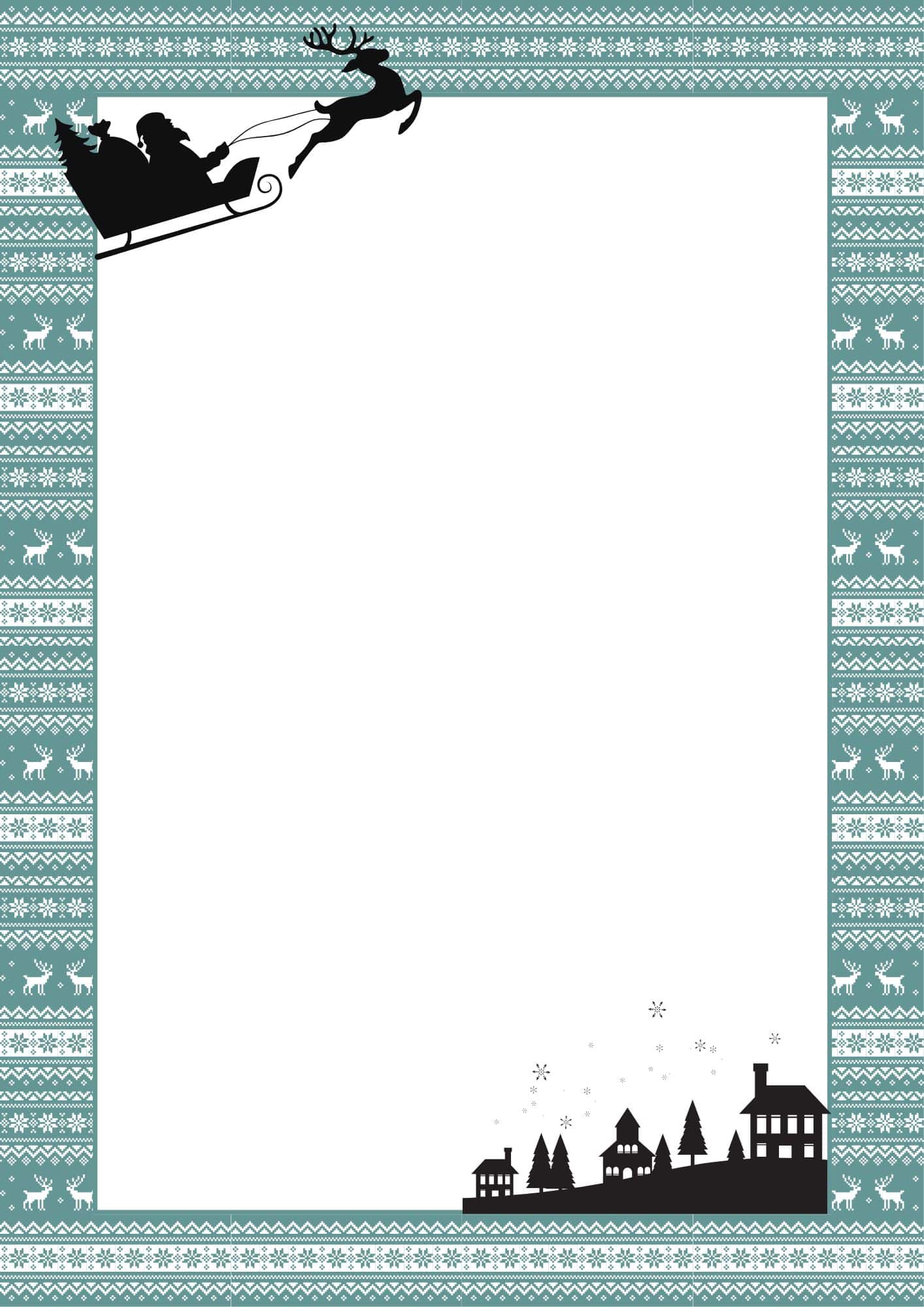 Christmas Border Paper Printable Christmas Border Paper Printable