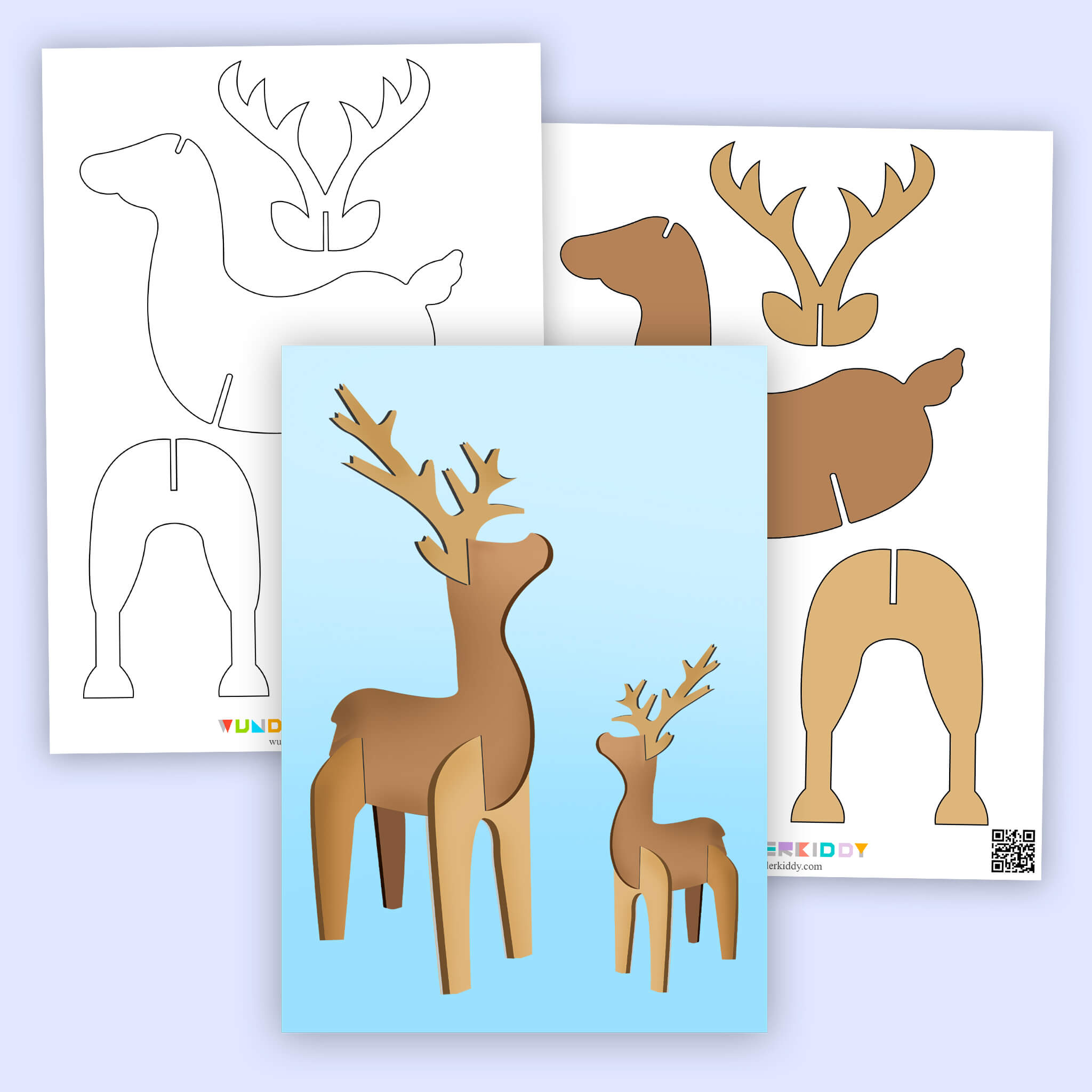 Christmas Deer Template