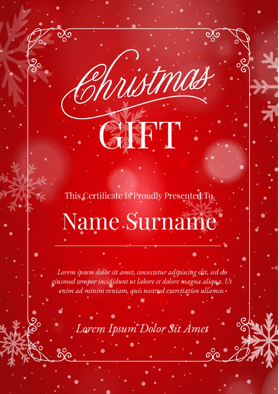 christmas certificate templates christmas certificate templates