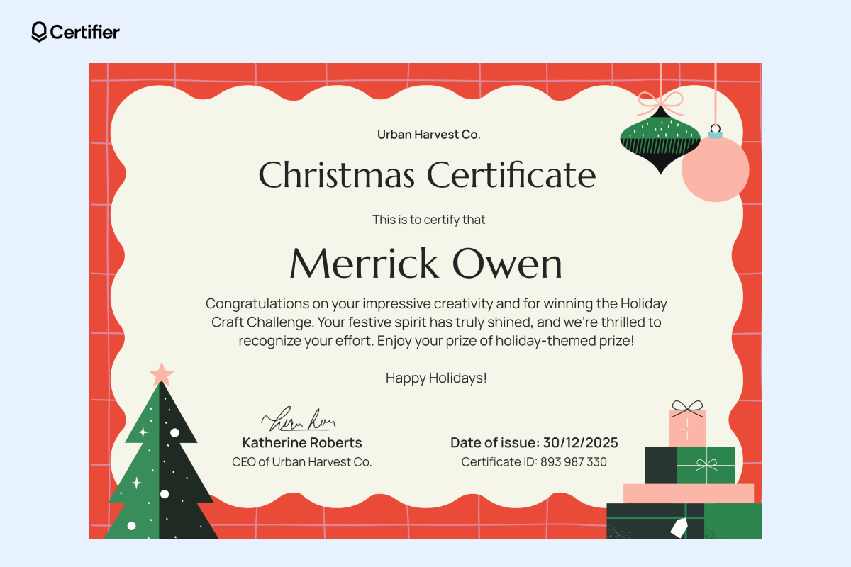Christmas Gift Certificate Templates Christmas Gift Certificate Templates