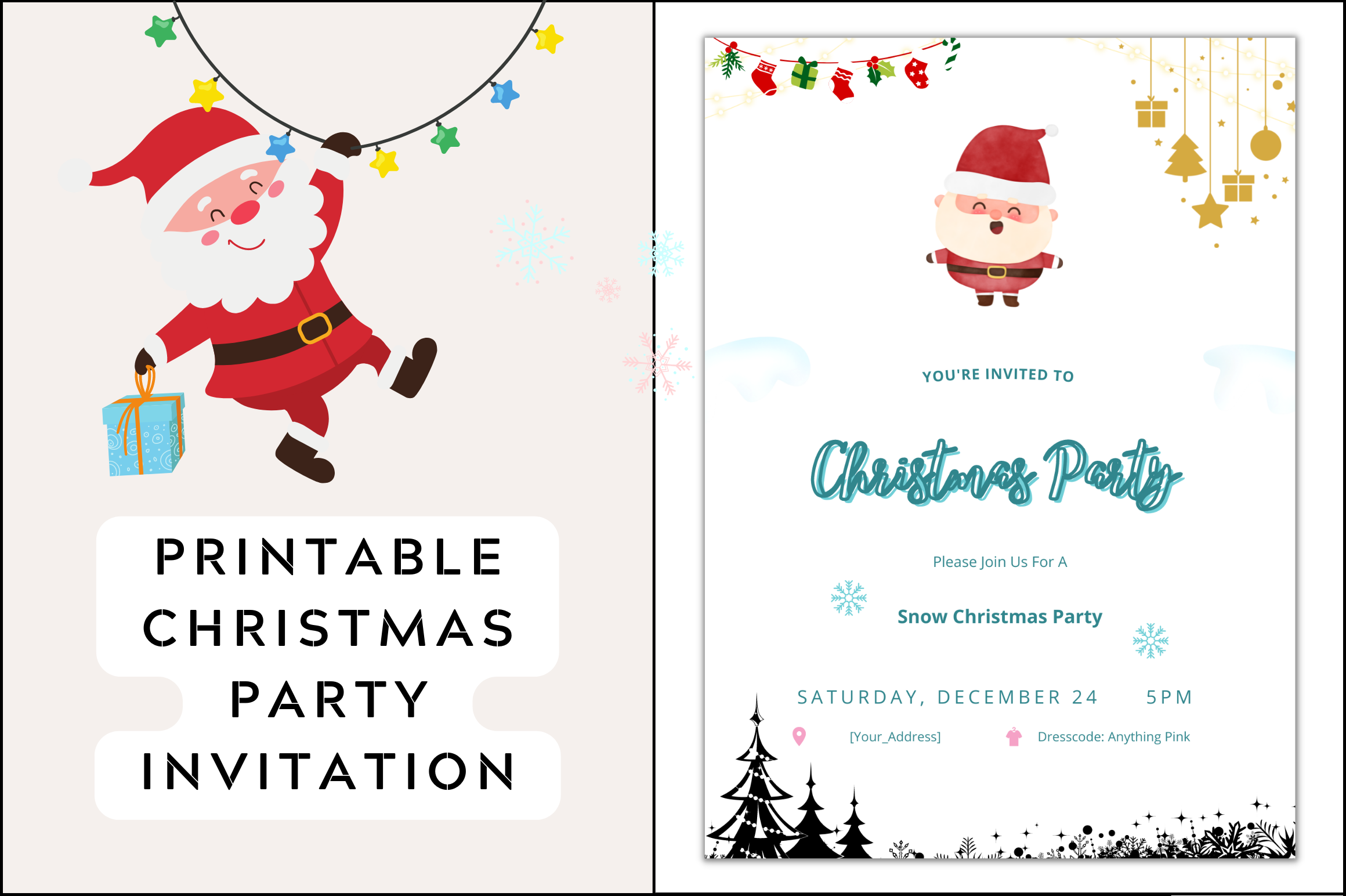 christmas party invite templates free christmas party invite templates free