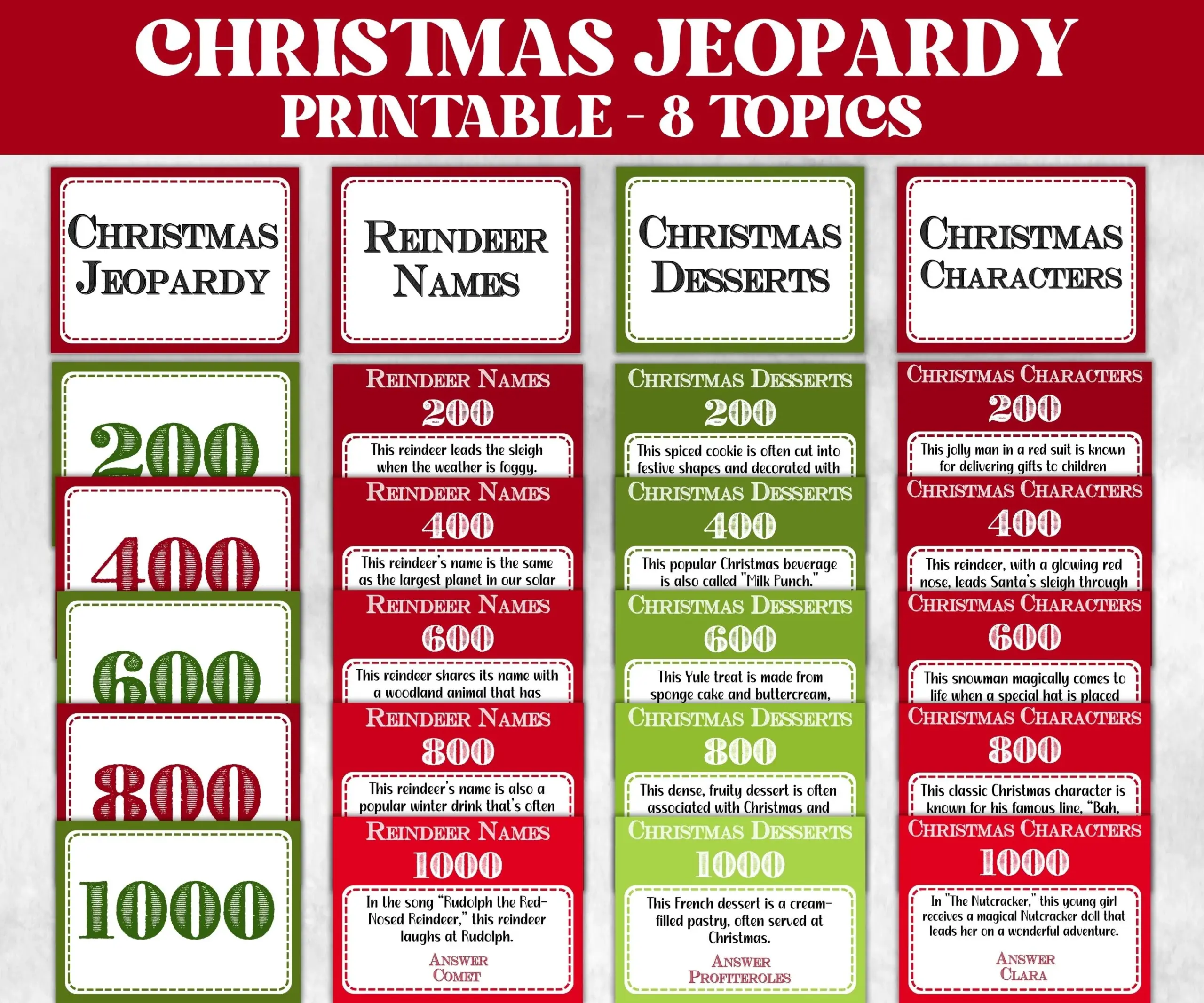 christmas jeopardy game template christmas jeopardy game template