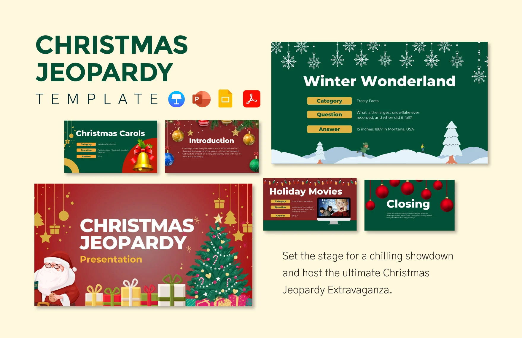 Christmas Jeopardy Christmas Jeopardy