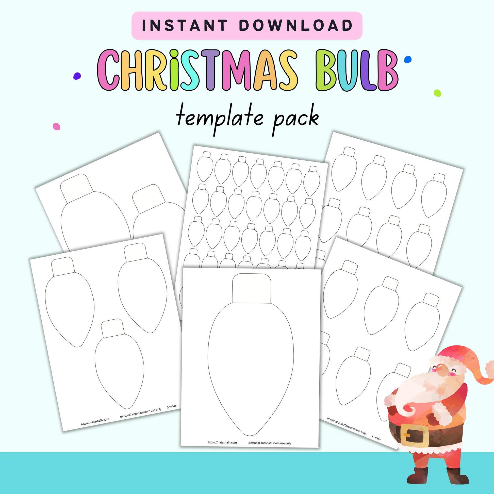 Christmas Light Bulb Templates Outlines Christmas Light Bulb Templates Outlines