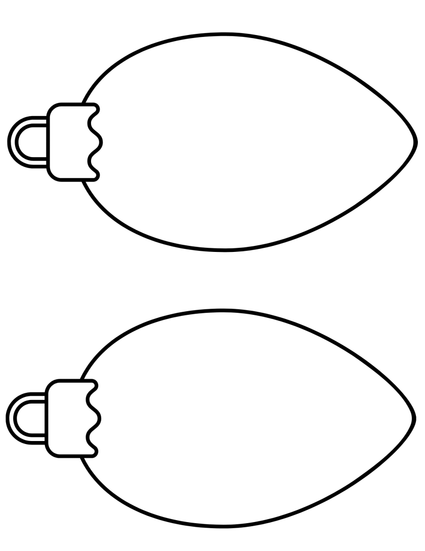 Christmas Light Template Printable